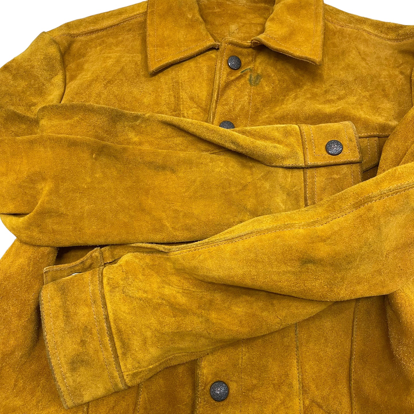 GC320 70'S SUEDE TRUCKER JACKET ジャケット レザージャケット マスタード メンズ