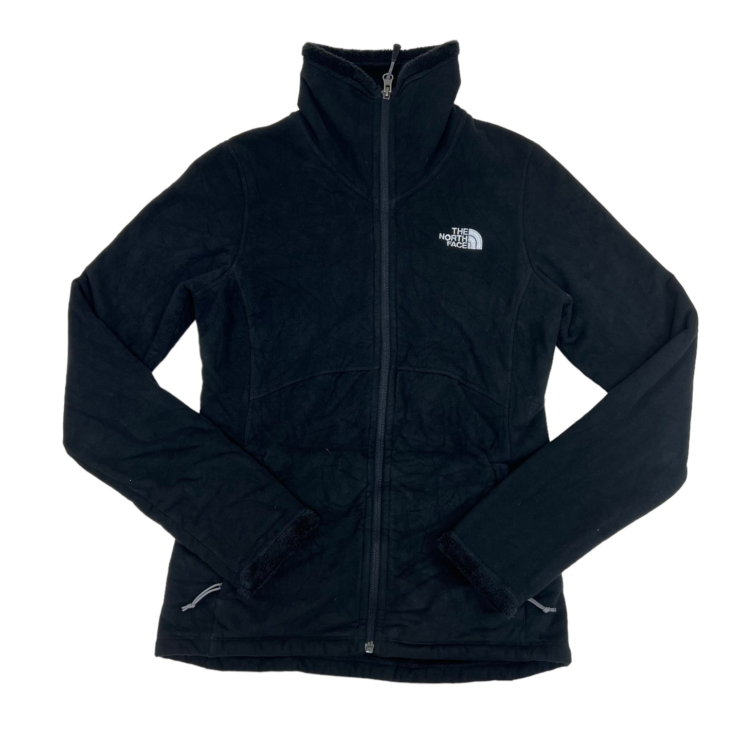 GM365 THE NORTH FACE ザノースフェイス 長袖 ジップアップ フリース ジャケット 上着 羽織り トップス ブラック レディース XS