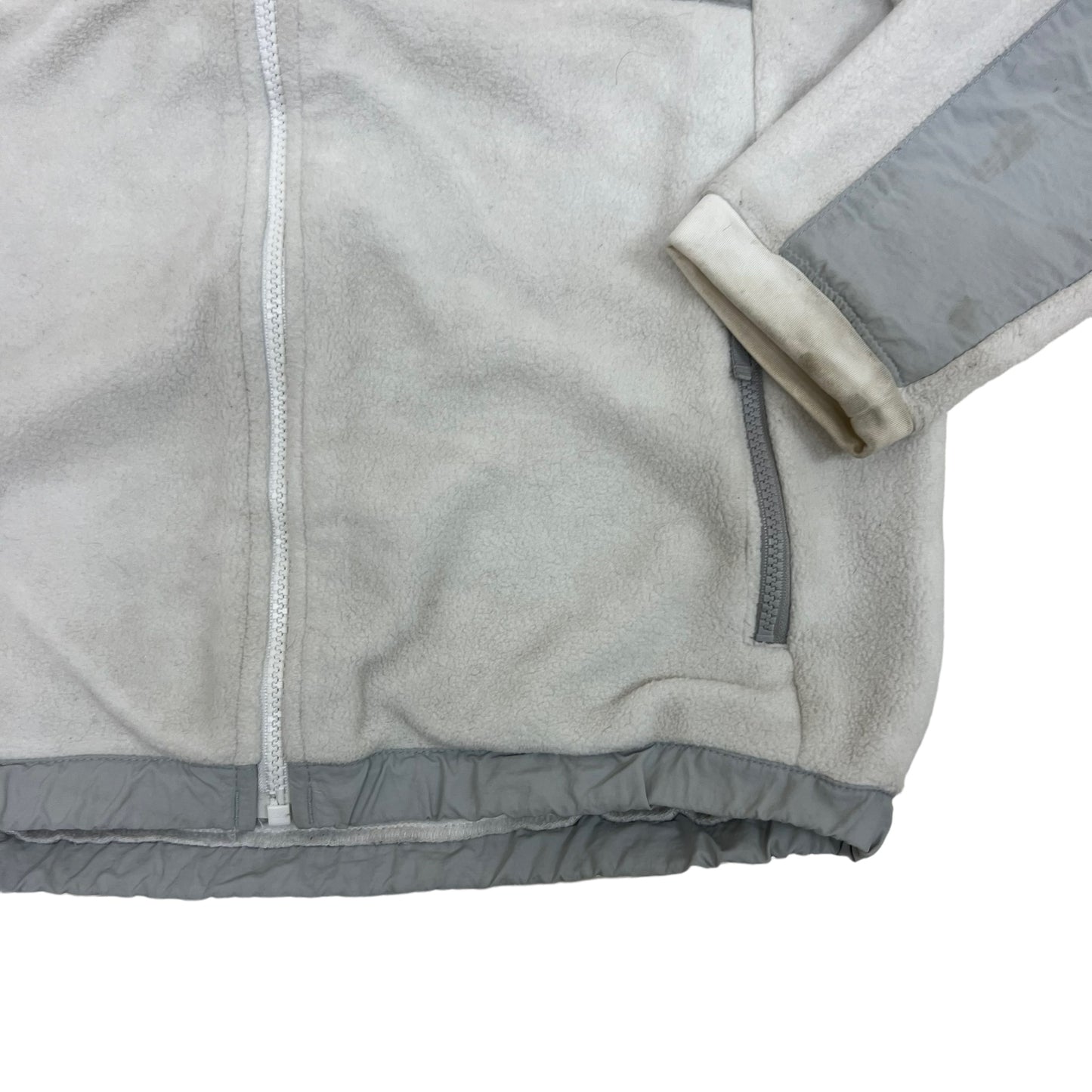 GM391 THE NORTH FACE ザノースフェイス 長袖 フリース ジャケット 上着 羽織り トップス グレー キッズ 子供服 XL