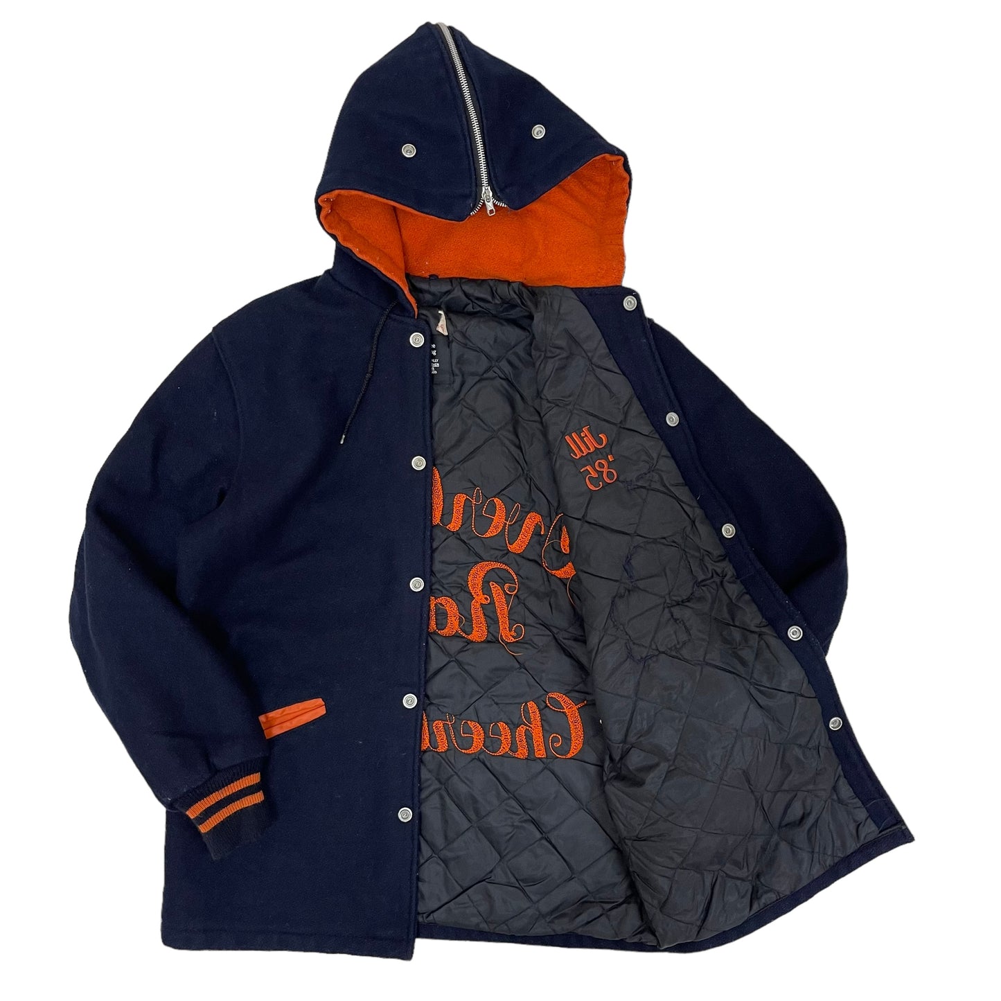 GC260 overbrook Rams Cheerleader ウールスタジャン スタジャン ジャケット スナップボタン レディース