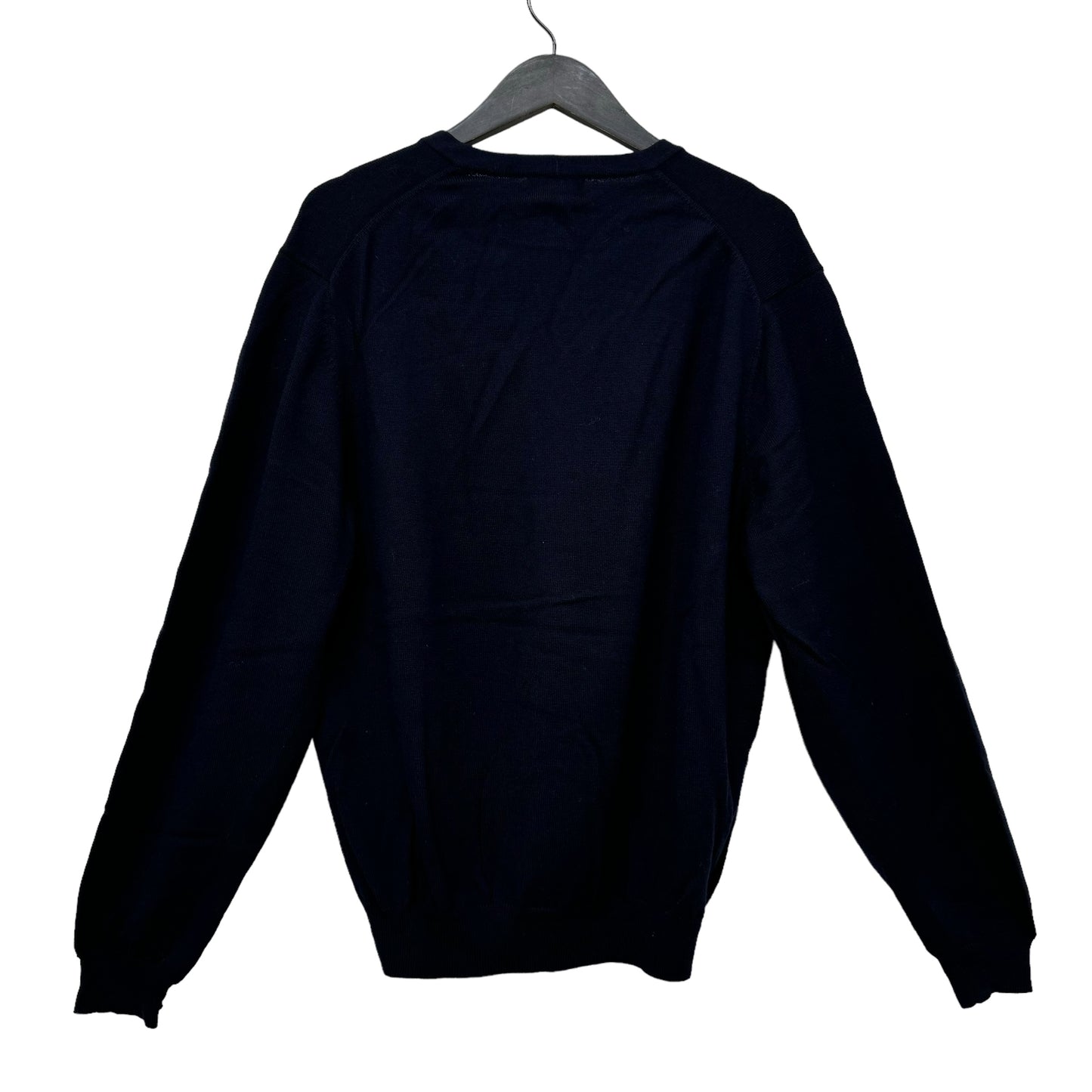 GC849 BROOKS BROTHERS ブルックスブラザーズ ニット セーター Vネック 長袖 トップス ネイビー系 メンズ サイズM