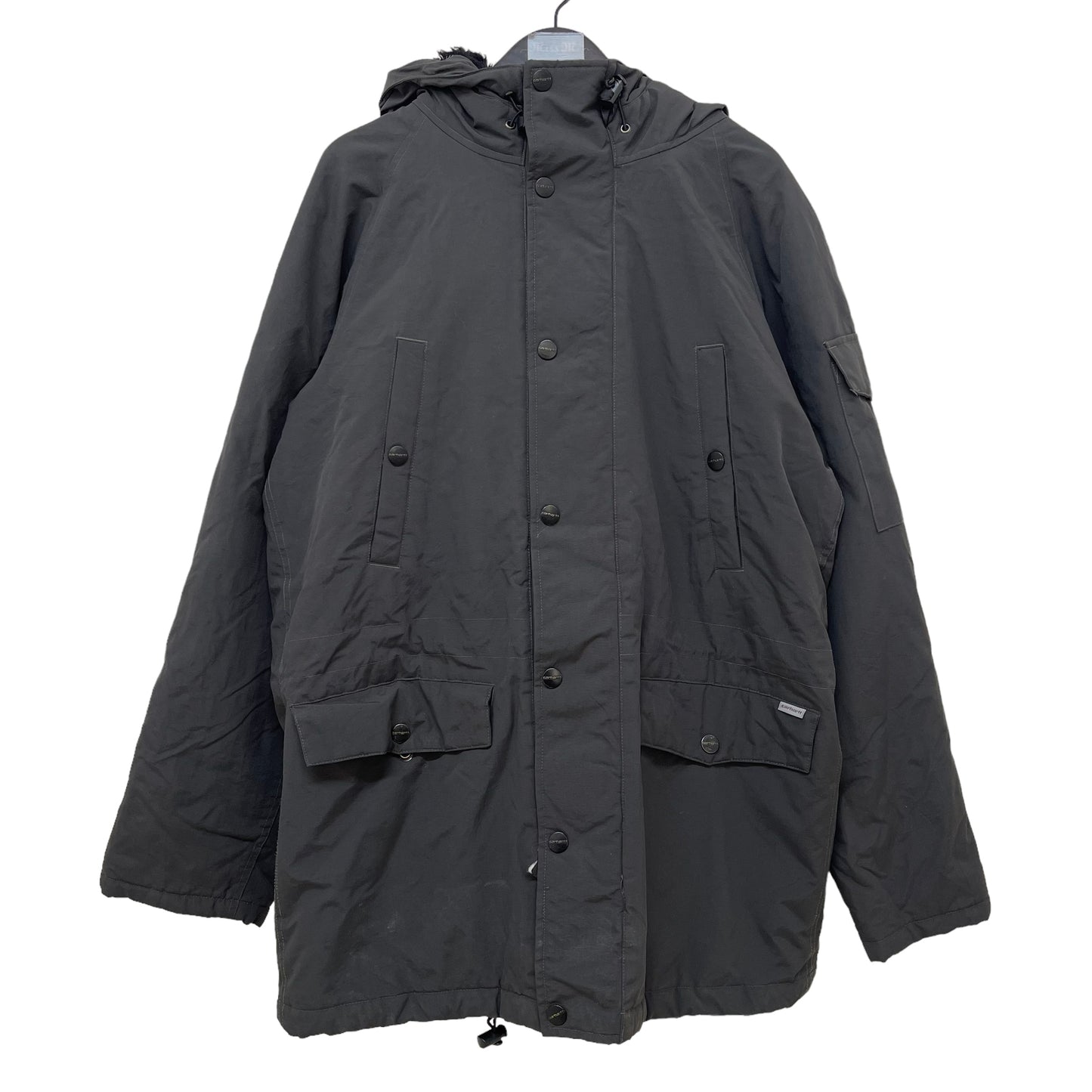 GC295 carhartt ナイロンジャケット ジャケット ジップアップ ダークグレー メンズ サイズL