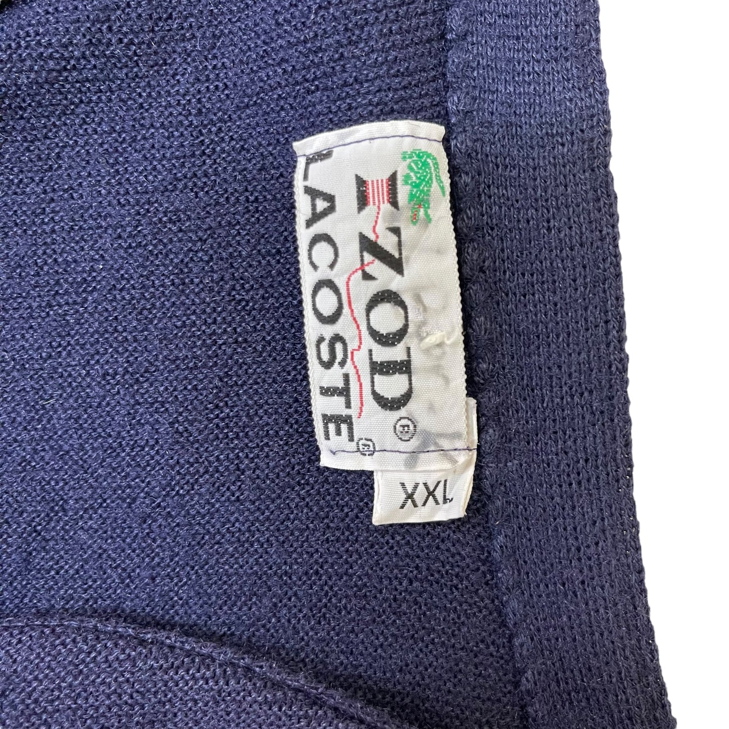 GC415 LACOSTE IZOD カーディガン 羽織り ネイビー メンズ サイズXXL