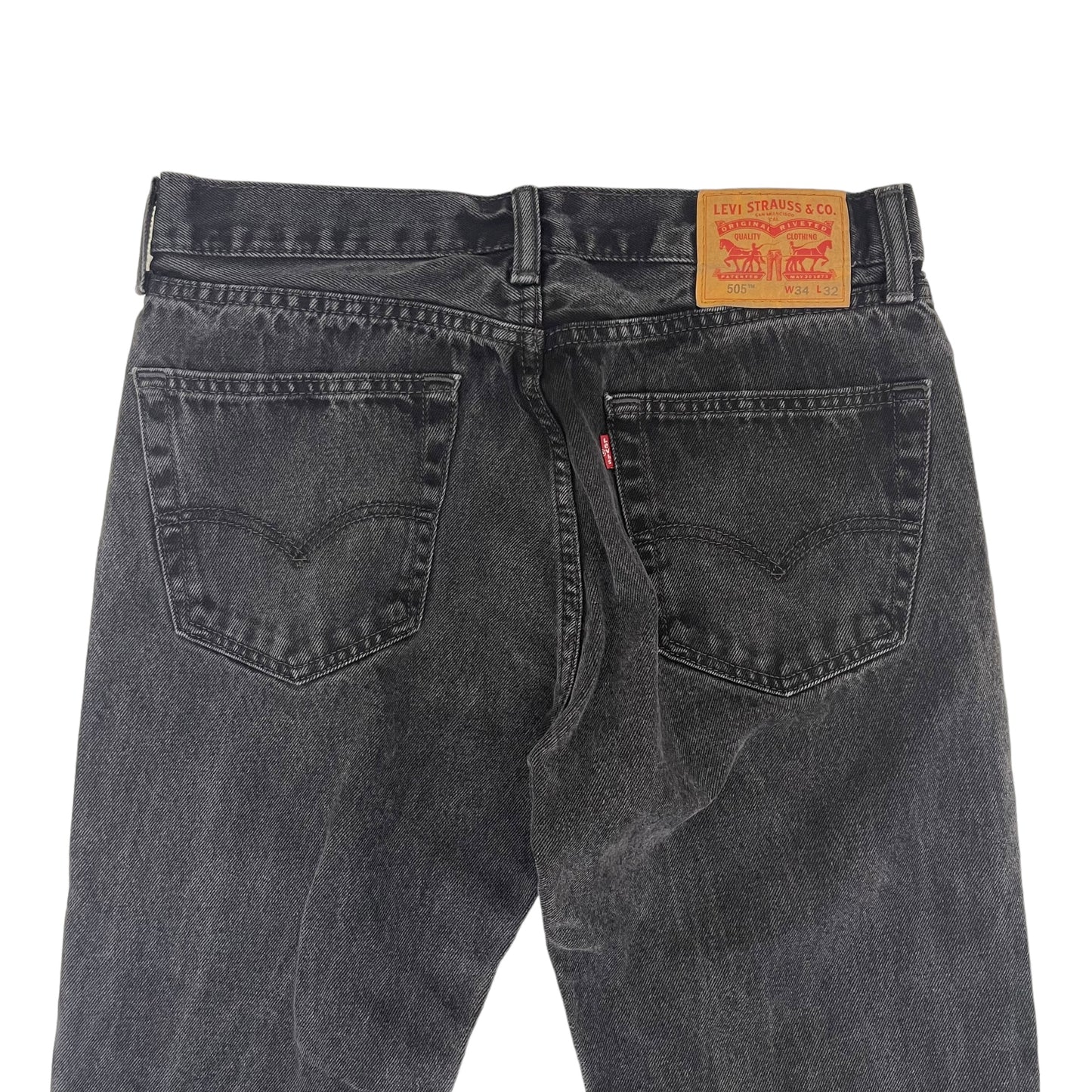 GC832 LEVI'S 505 リーバイス ブラックデニム デニム ジーパン ズボン ブラック メンズ サイズW34 L32