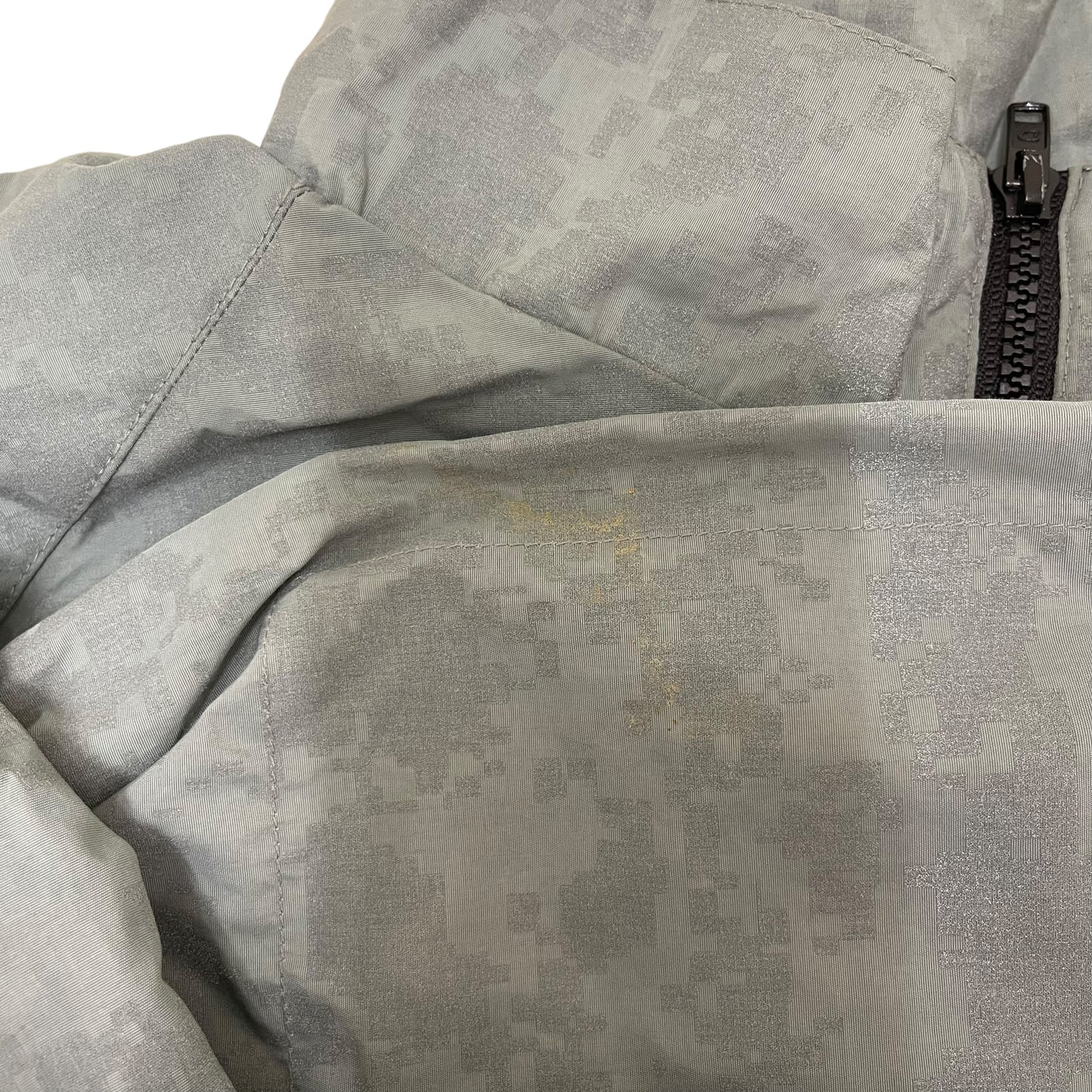 GC401 US.ARMY アメリカ軍 米軍 ナイロンジャケット ジャケット ジップアップジャケット グレー メンズ サイズS