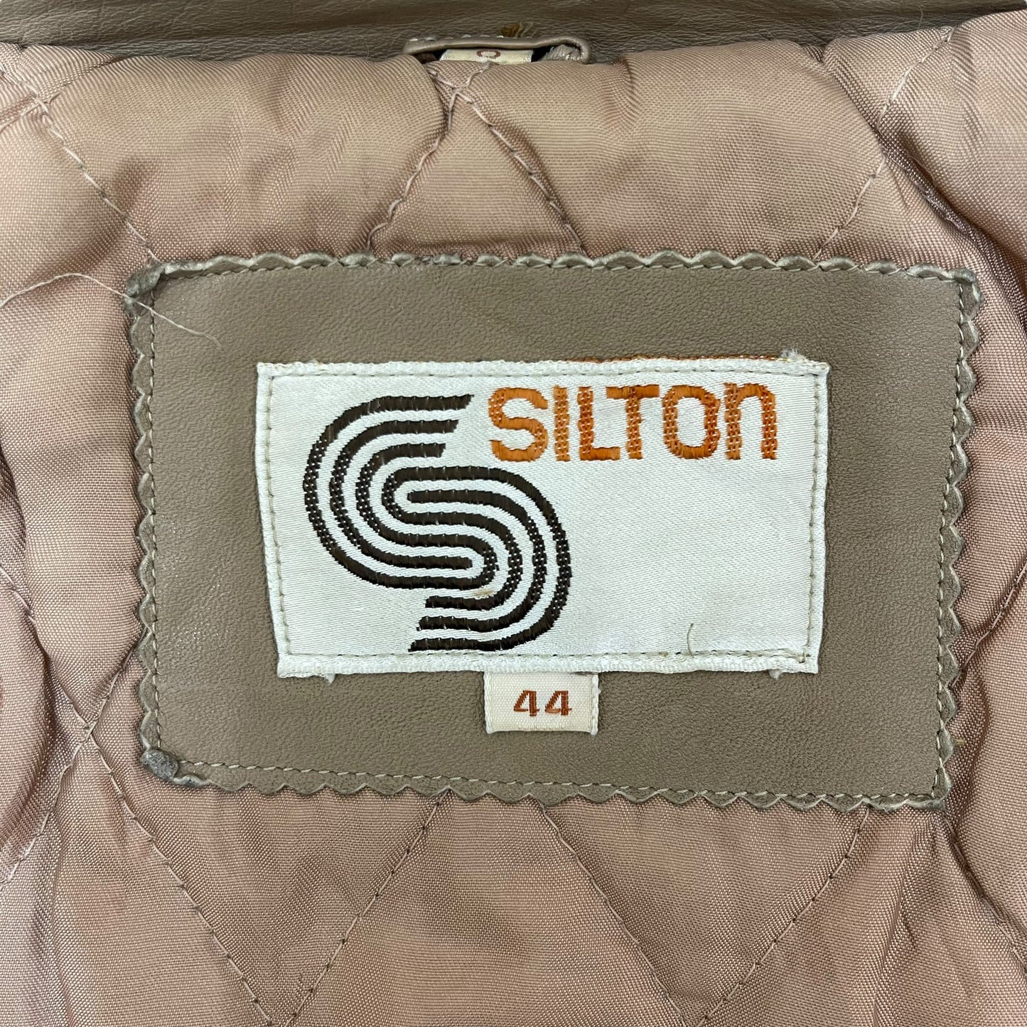 GC282 SILTON レザージャケット ジャケット ジップアップ ベージュ メンズ サイズ44