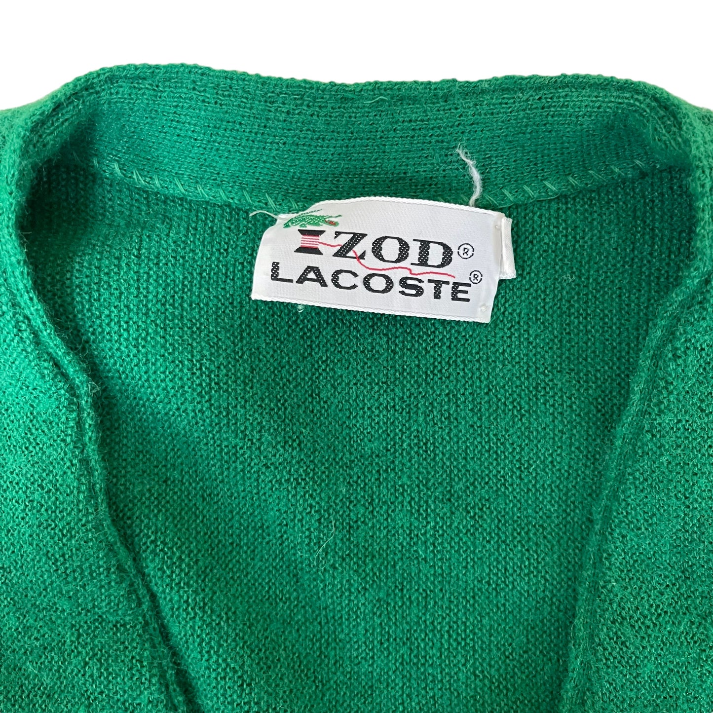GC414 LACOSTE IZOD カーディガン 羽織り グリーン メンズ サイズL