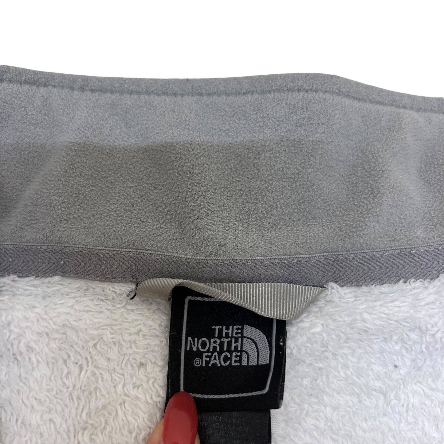 GM394 THE NORTH FACE ザノースフェイス 長袖 フリース ジップアップ ジャケット 上着 羽織り トップス ホワイト系 レディース L