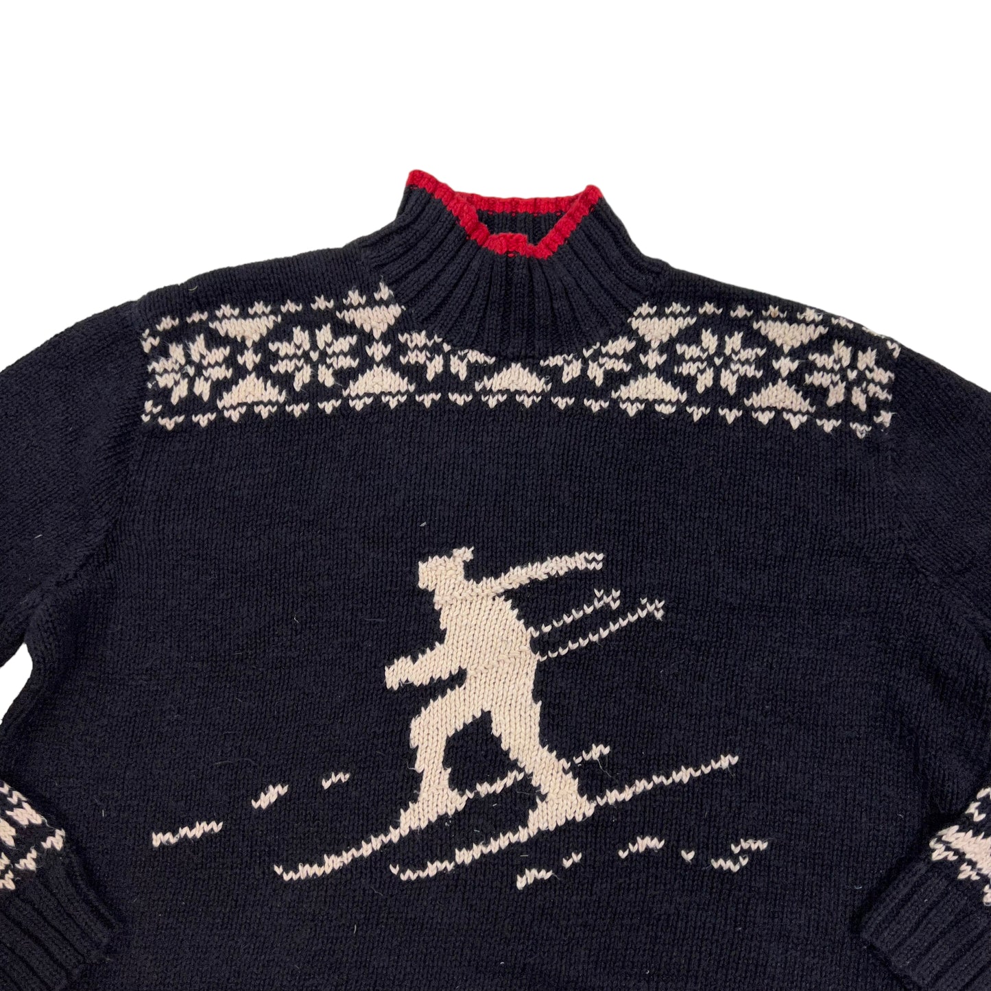 GM113 LAUREN RALPH LAUREN ローレン ラルフ ローレン 長袖 ニット セーター ブラック メンズ L