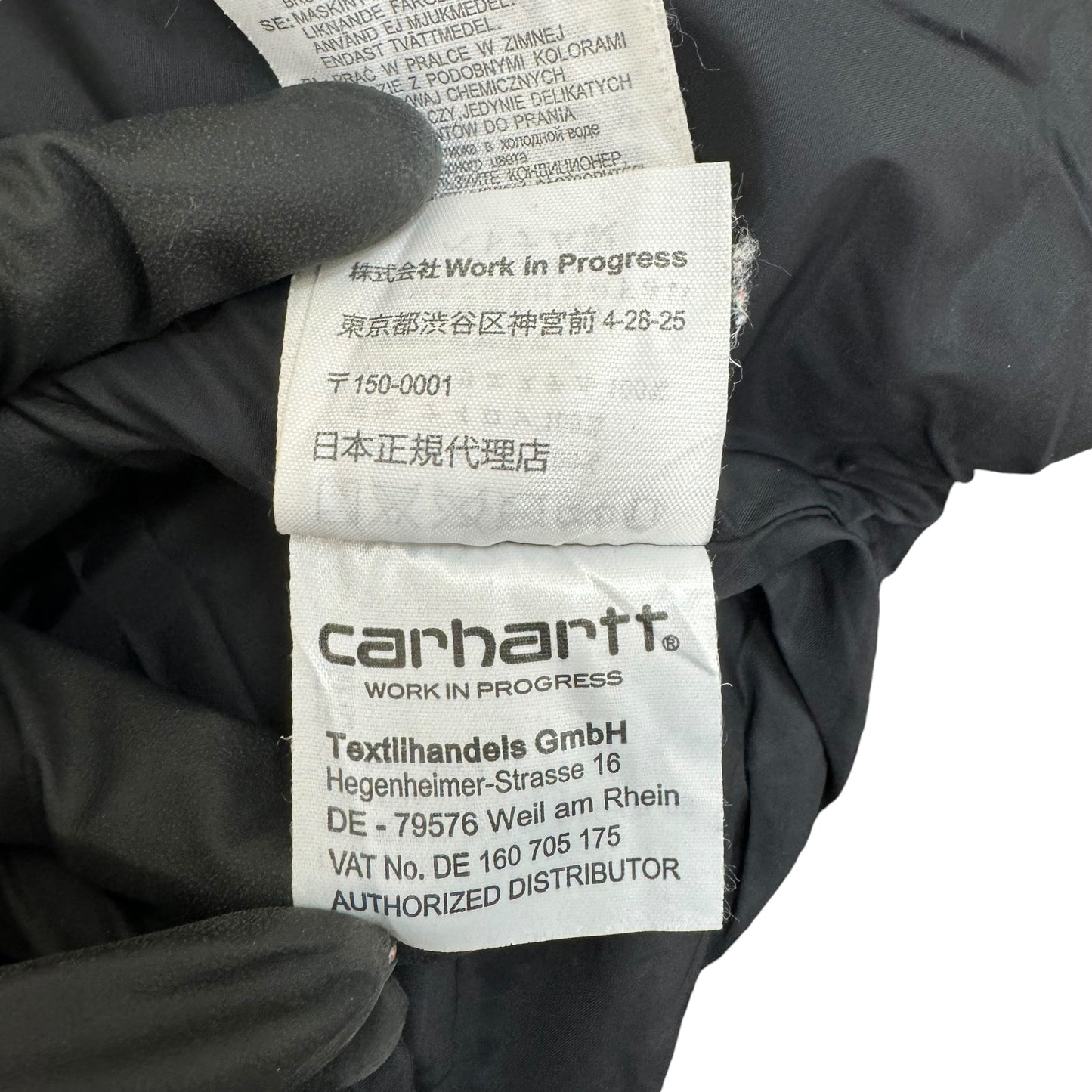 GC932 Carhartt カーハート ナイロンジャケット ジャケット 中綿ジャケット 上着 トップス 羽織り ブラック メンズ サイズS
