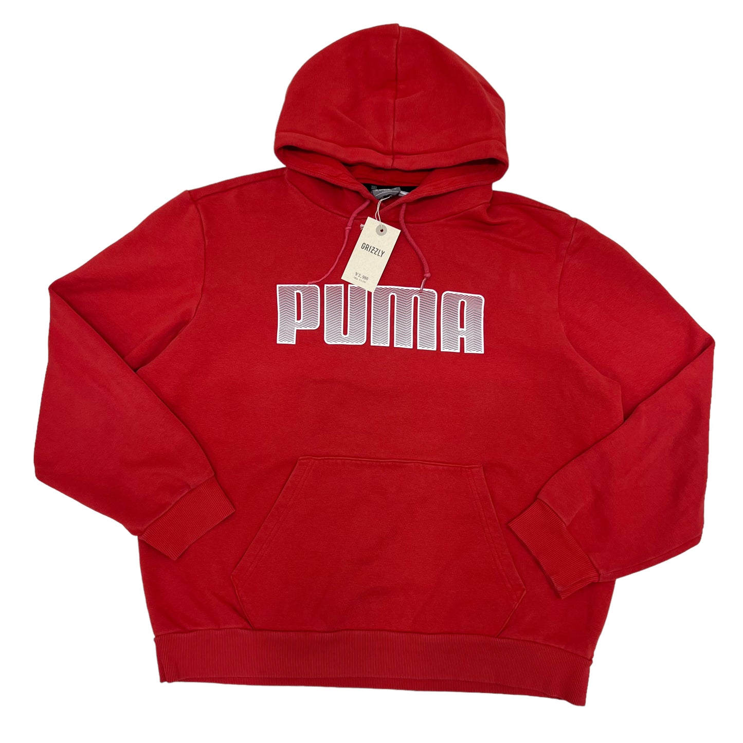 GM8 PUMA プーマ スウェット パーカー プルオーバー トップス フーディー レッド メンズ サイズ L