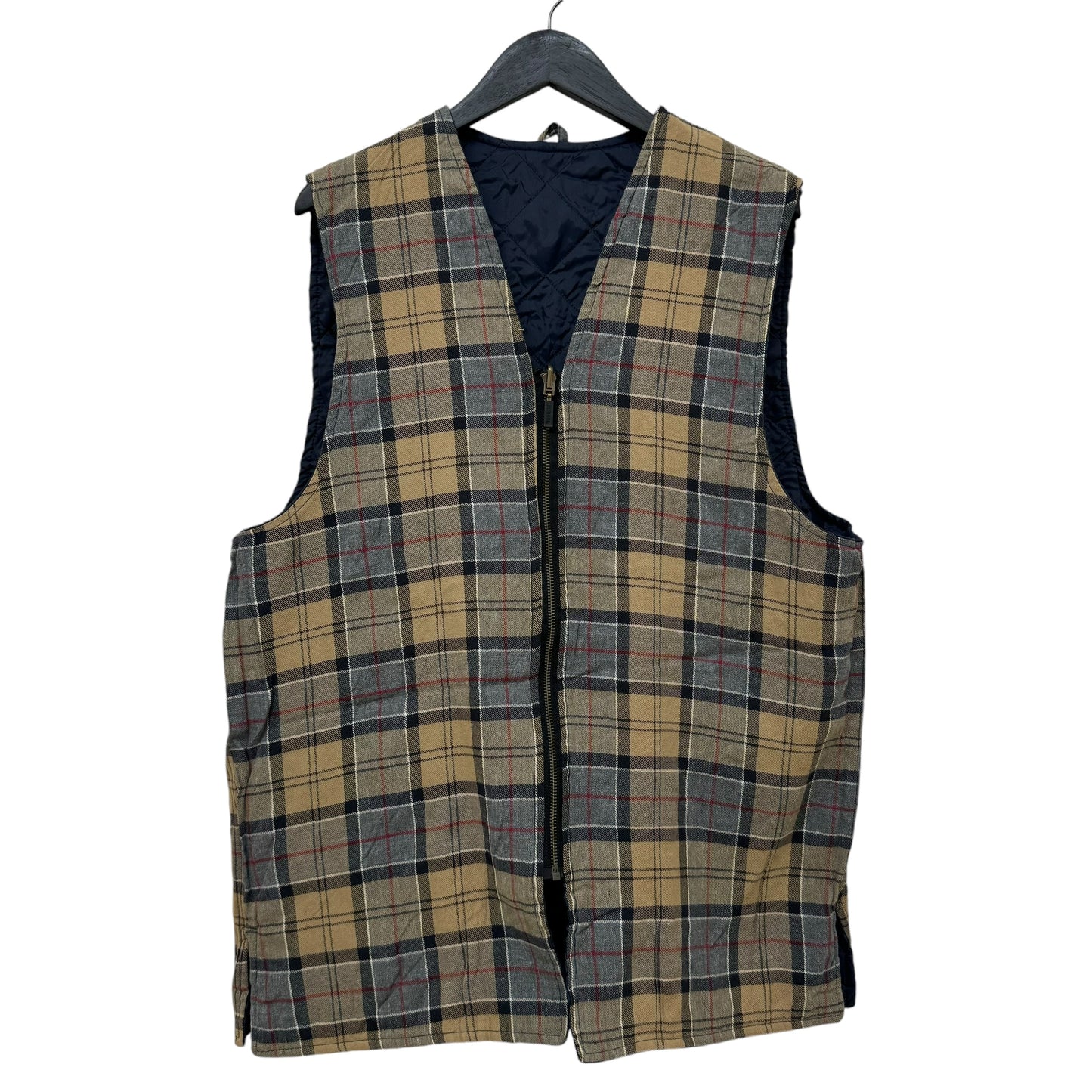 GC924 Barbour バブアー 2WAYベスト キルティングベスト リバーシブル ベスト ベスト トップス 羽織り ネイビー×ブラウン メンズ