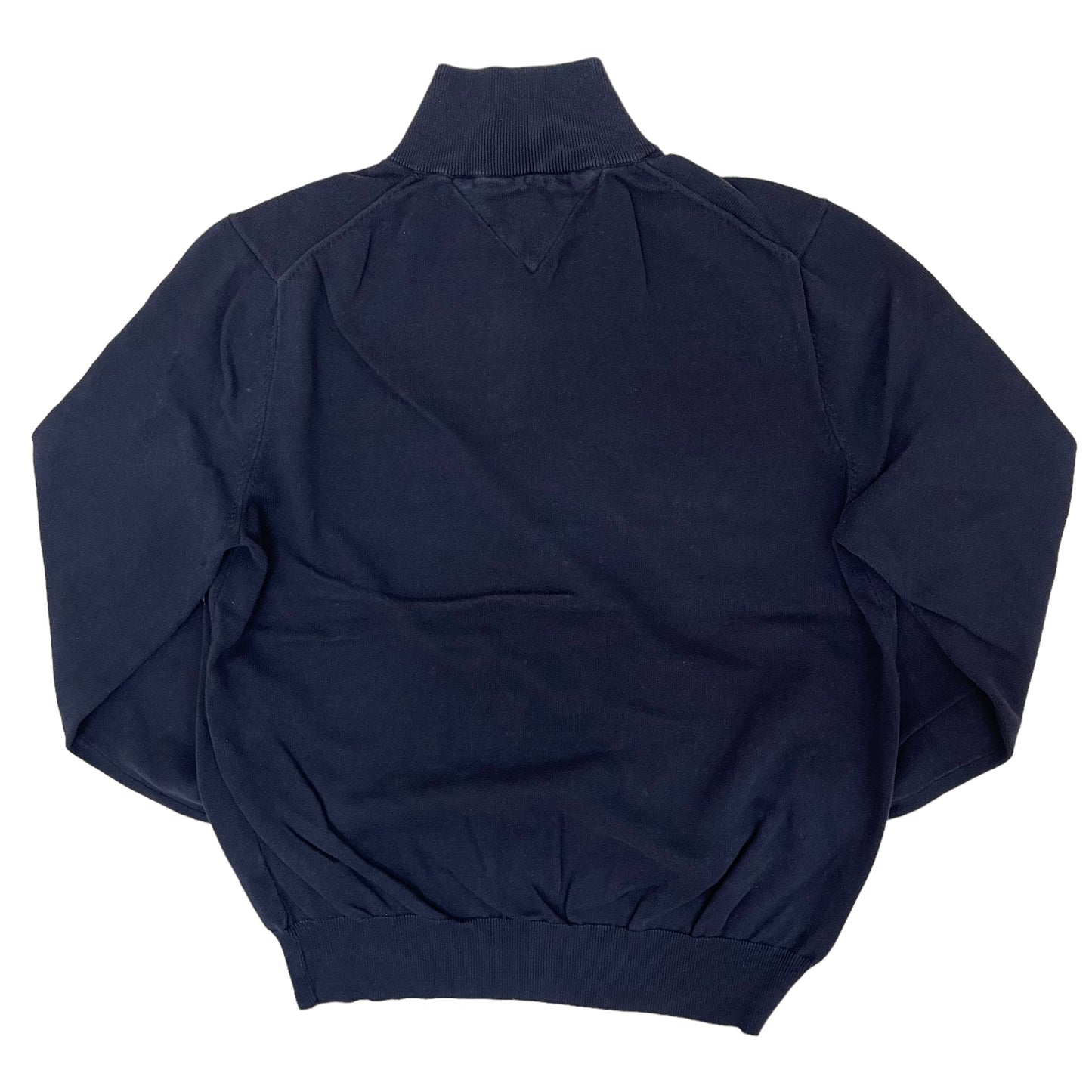 GC311 TOMMY HILFIGER コットン100% ニット セーター トップス ネイビー メンズ サイズXL