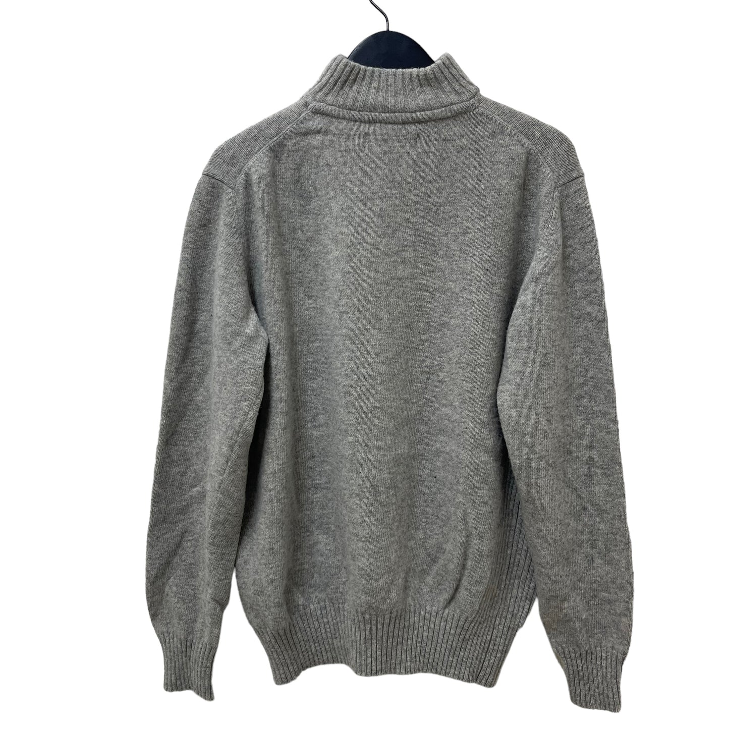 GC232 Barbour ニット セーター ハーフジップアップ トップス ウール100% グレー サイズM