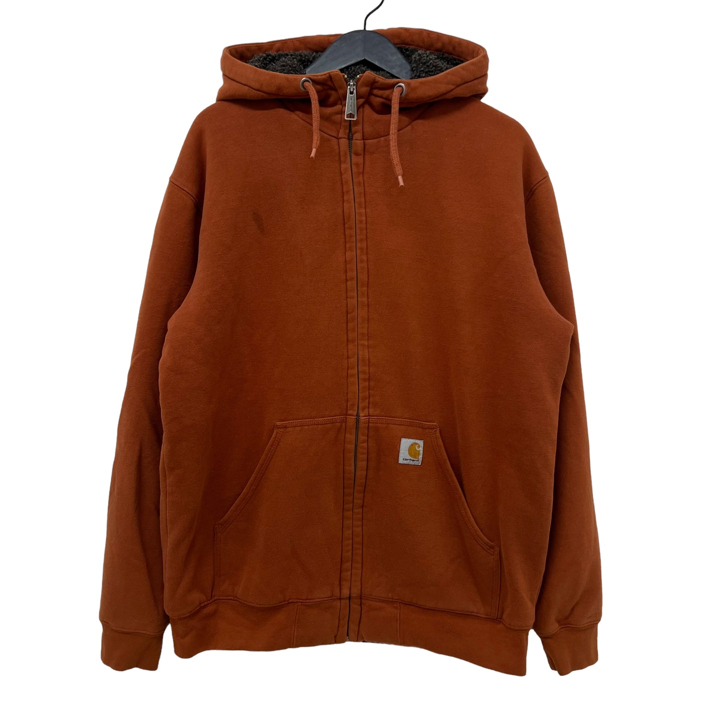 GM213 Carhartt カーハート 長袖 裏ボア ジップアップ パーカー トップス 上着 羽織り ブラウン系 メンズ M