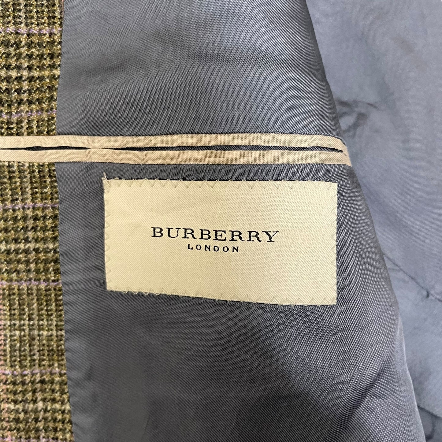 GC285 BURBERRY LONDON テーラードジャケット ジャケット ウール100% カーキ系 メンズ サイズ44