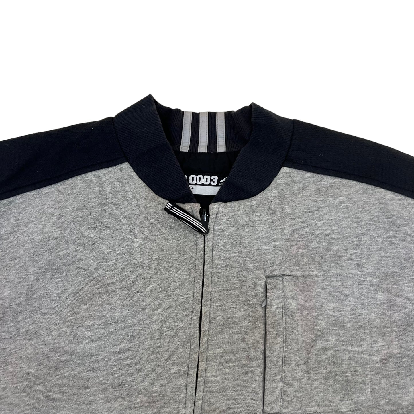 GM201 adidas アディダス NO.0003 ノースリーブ ジップアップ ベスト リバーシブル グレー ブラック メンズ 実寸参考