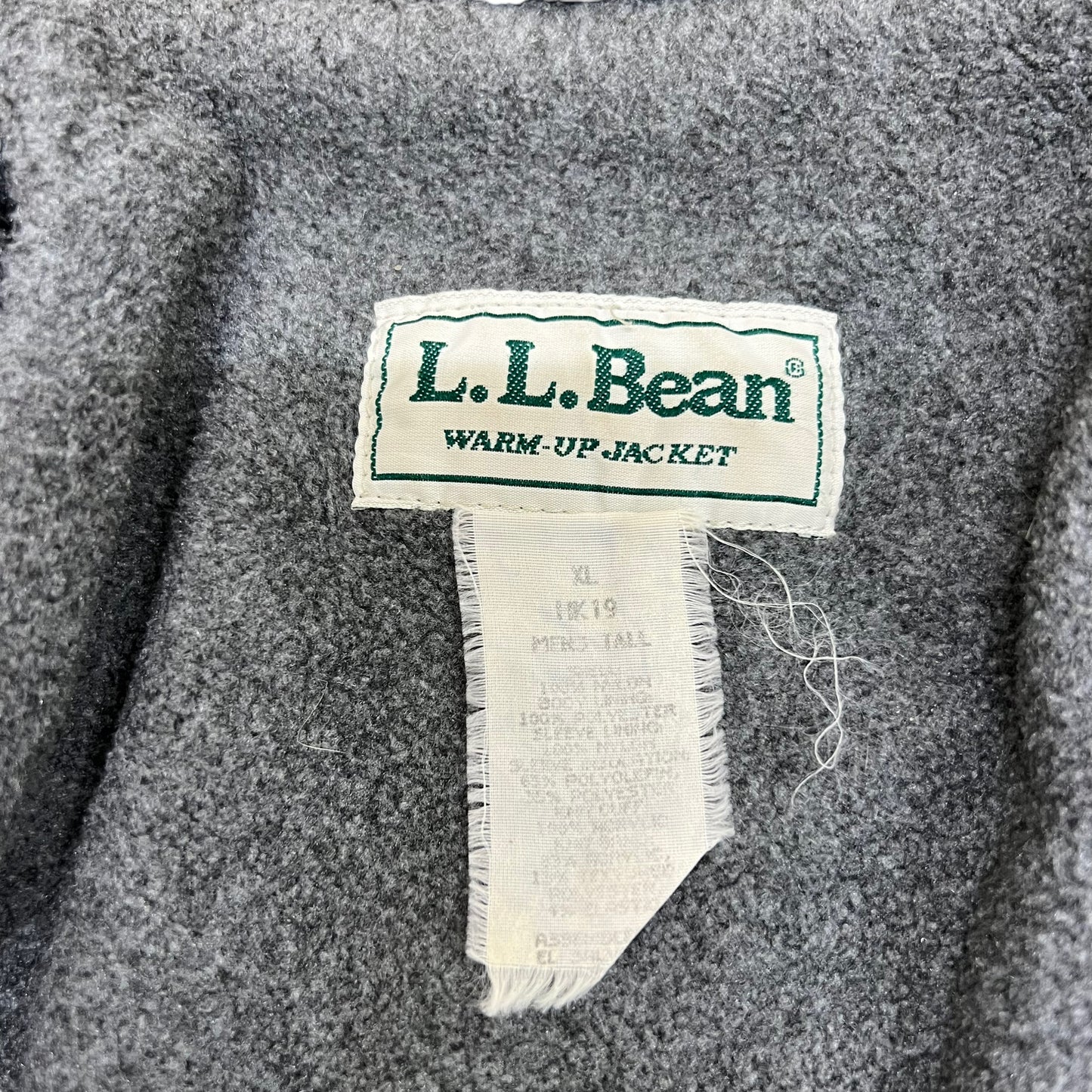 GM89 L.L.Bean エルエルビーン 長袖 ジップアップ ナイロンジャケット ダークグリーン メンズ XL