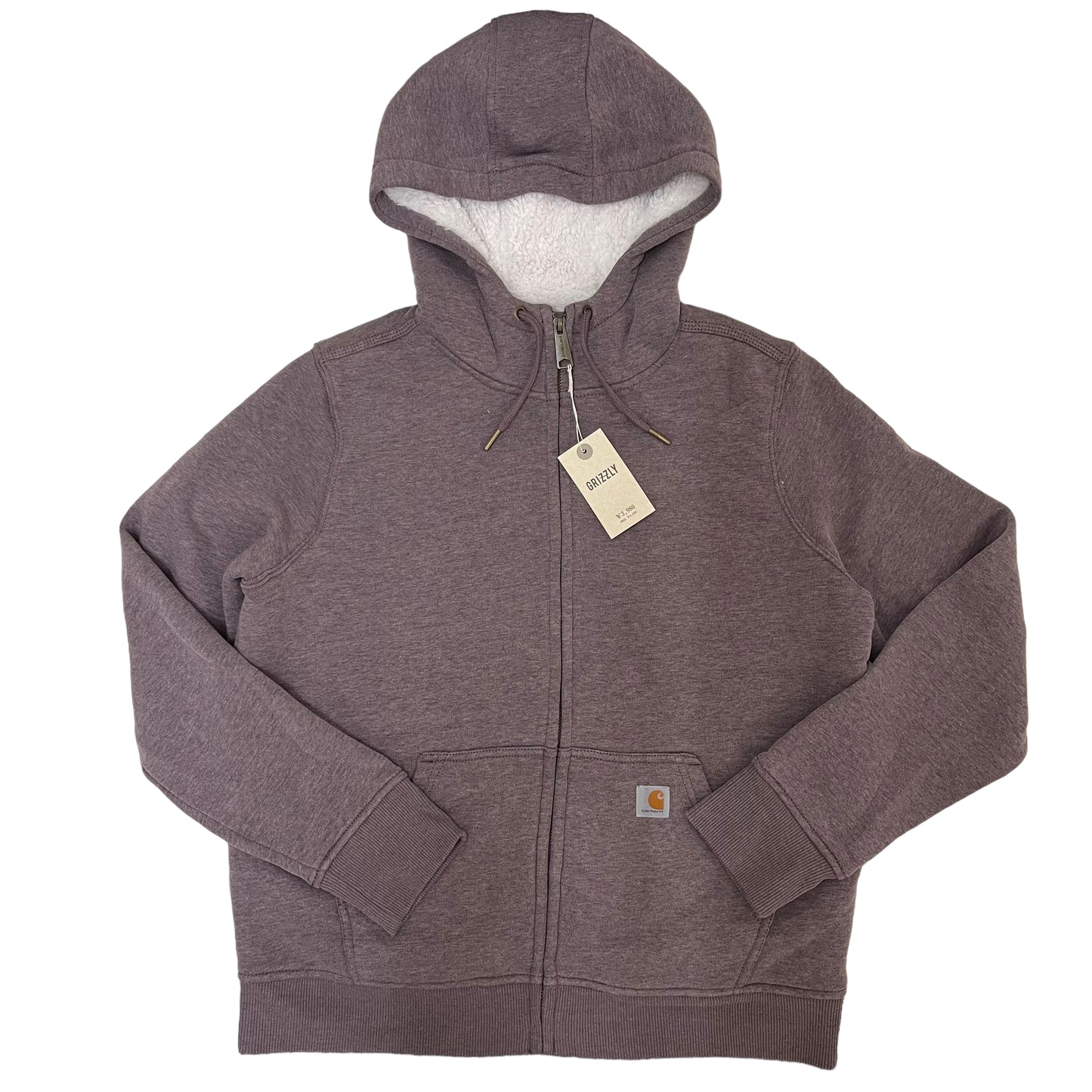 GC43 carhartt 裏ボア スウェットパーカー 小豆色 レディース サイズM