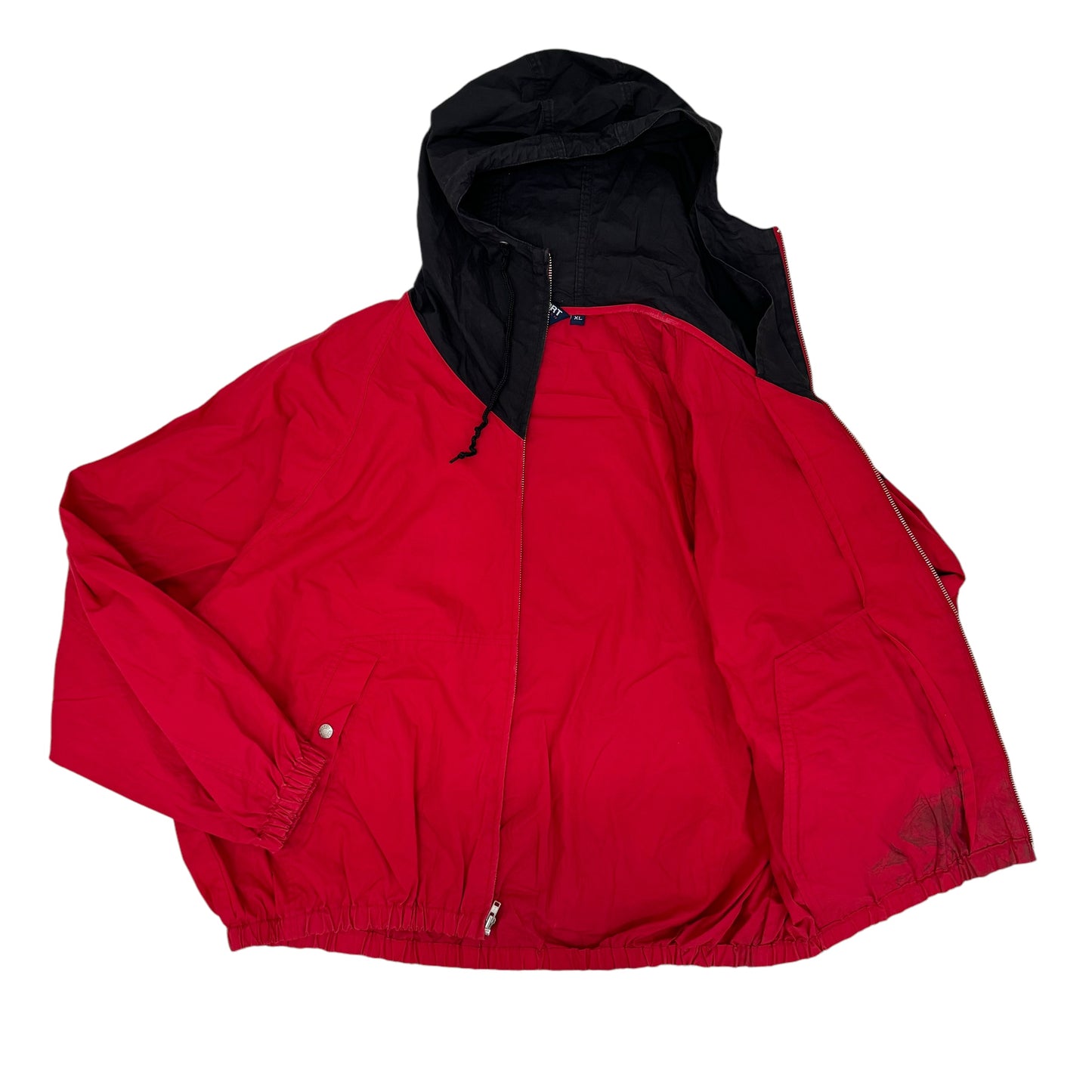 GC941 POLO SPORT RALPH LAUREN ポロスポーツ コットンジャケット コットン 綿 100% フーディージャケット ジップアップジャケット ジャケット 長袖 レッド メンズ サイズXL