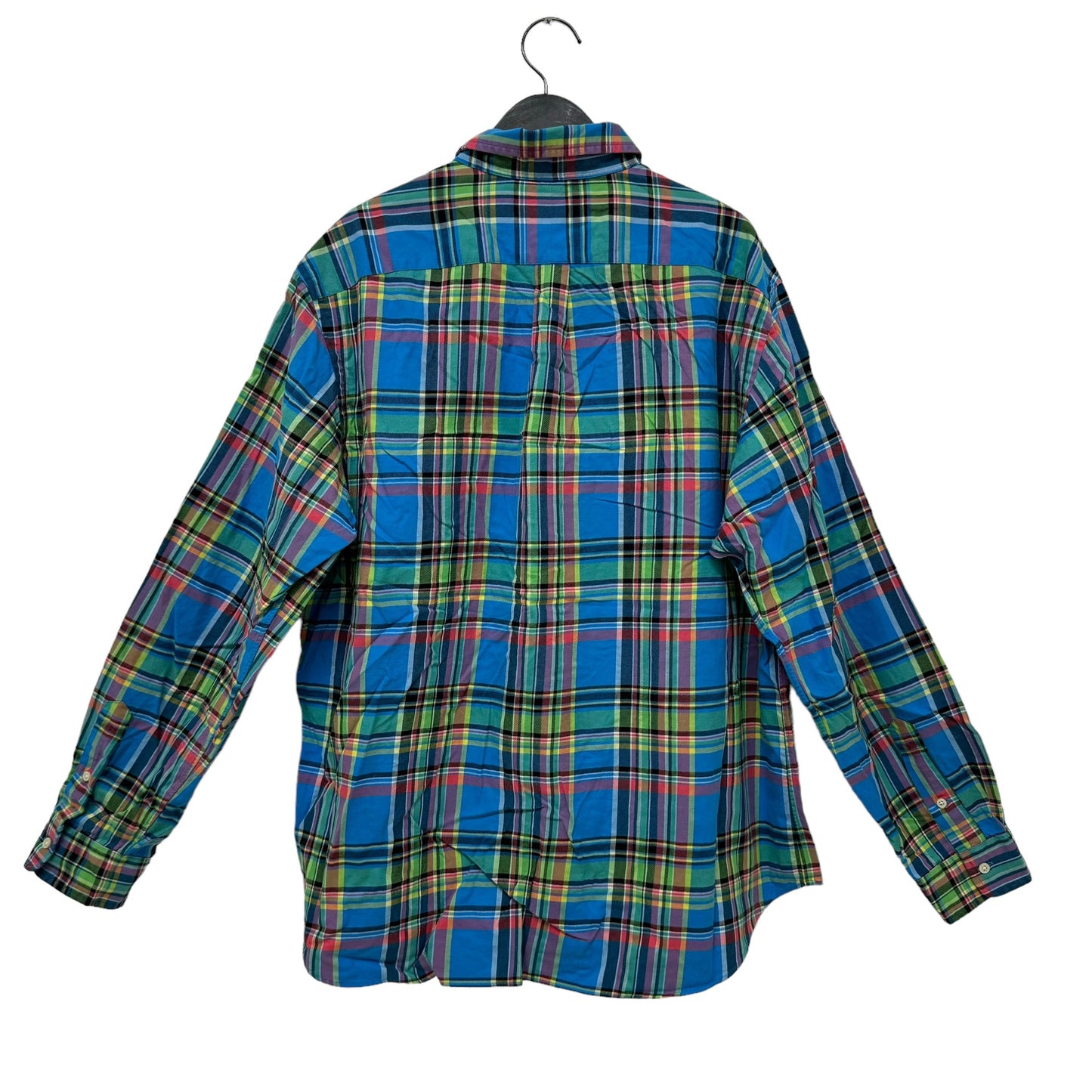 GC837 RALPH LAUREN ラルフローレン チェックシャツ シャツ デザインシャツ 長袖 ブルー系 メンズ サイズXXL