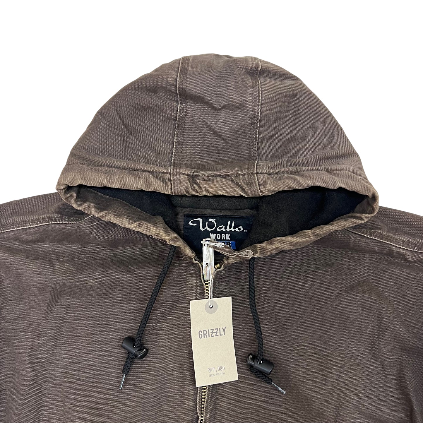 GM4 Wallo WORK WEAR ワークジャケット ジップアップ 焦茶系 メンズ サイズ XL