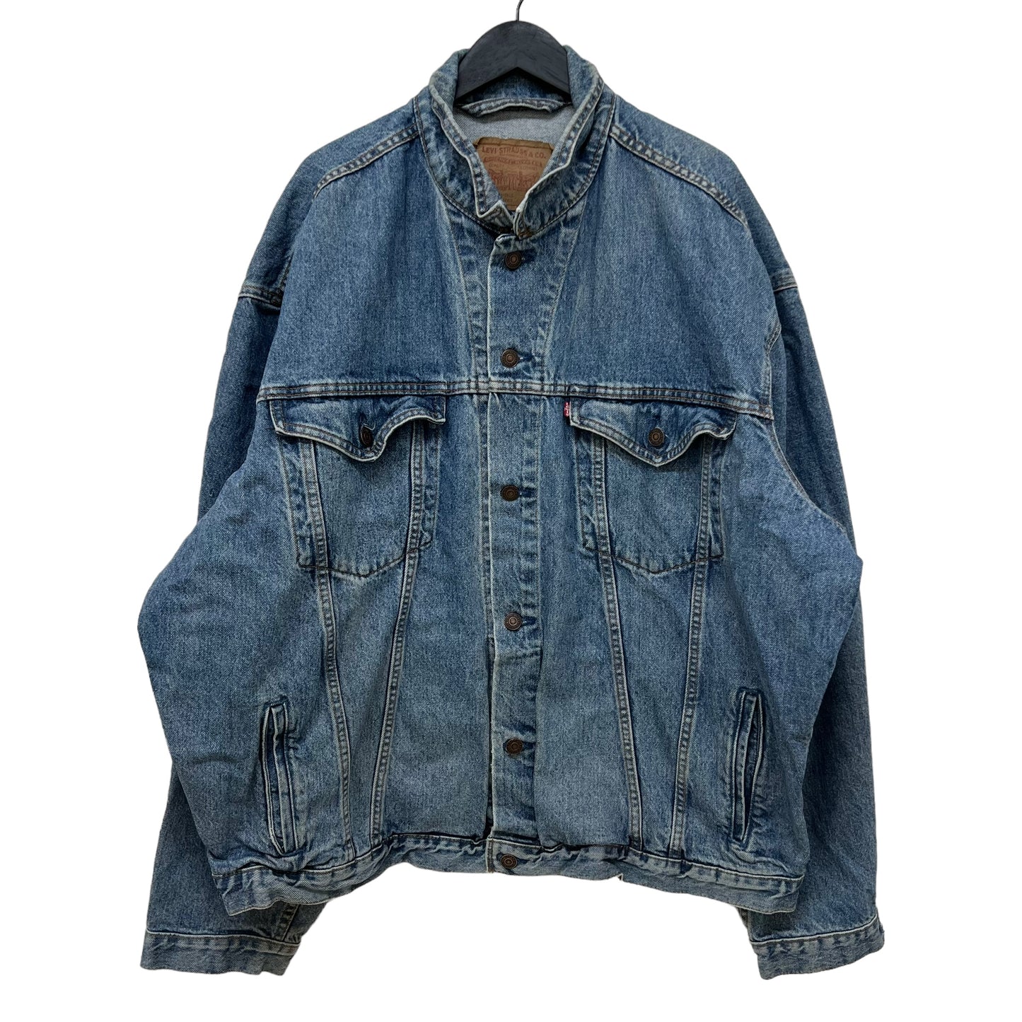 GM174 Levi's リーバイス 長袖 デニムジャケット トップス ブルー系 メンズ 実寸参考