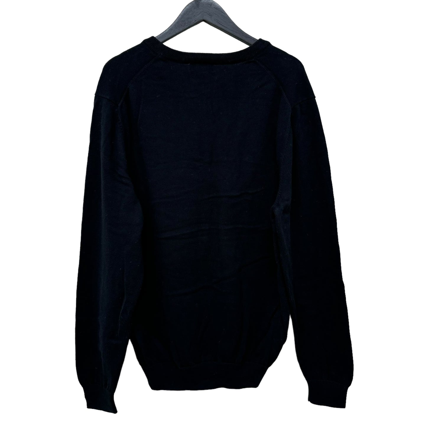 GC882 BROOKS BROTHERS 346ブルックスブラザーズ ニットセーター コットン 綿 100% コットンニット ニット Vネック 長袖 トップス ブラック メンズ サイズL