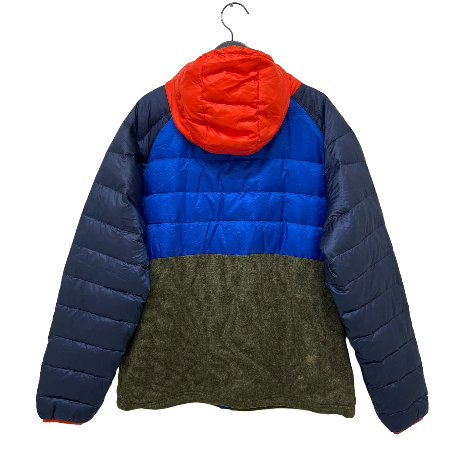 GC303 POLO RALPH LAUREN ダウンジャケット ジャケット ジップアップ ネイビー×オレンジ×ブルー×カーキ メンズ サイズL