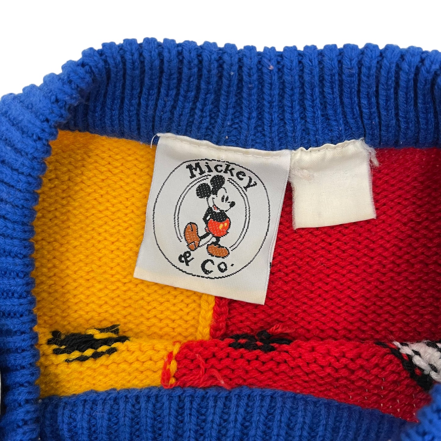 GC299 Disney Mickey ニット セーター プルオーバー マルチカラー