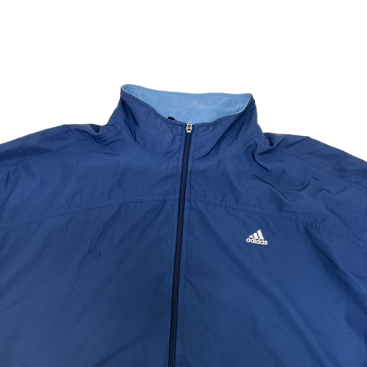 GM175 adidas アディダス 長袖 ジップアップ ジャケット 上着 羽織り トップス ネイビー系 メンズ 2XL