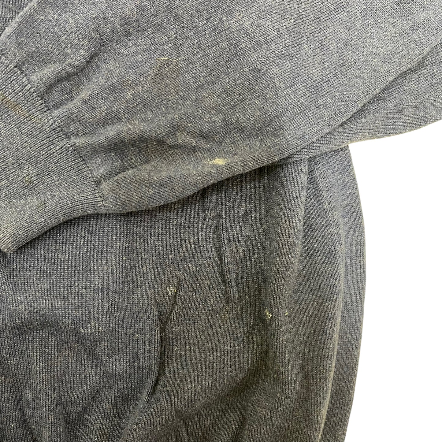 GC464 Brooks Brothers コットン100% ニットトップス トップス プルオーバー Vネック ネイビー メンズ サイズL