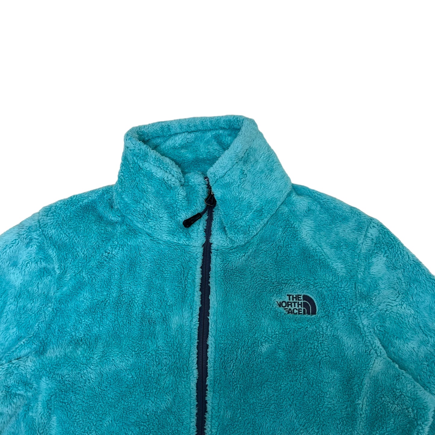 GM393 THE NORTH FACE ザノースフェイス 長袖 ジップアップ フリース ジャケット 上着 羽織り トップス 水色系 レディース M