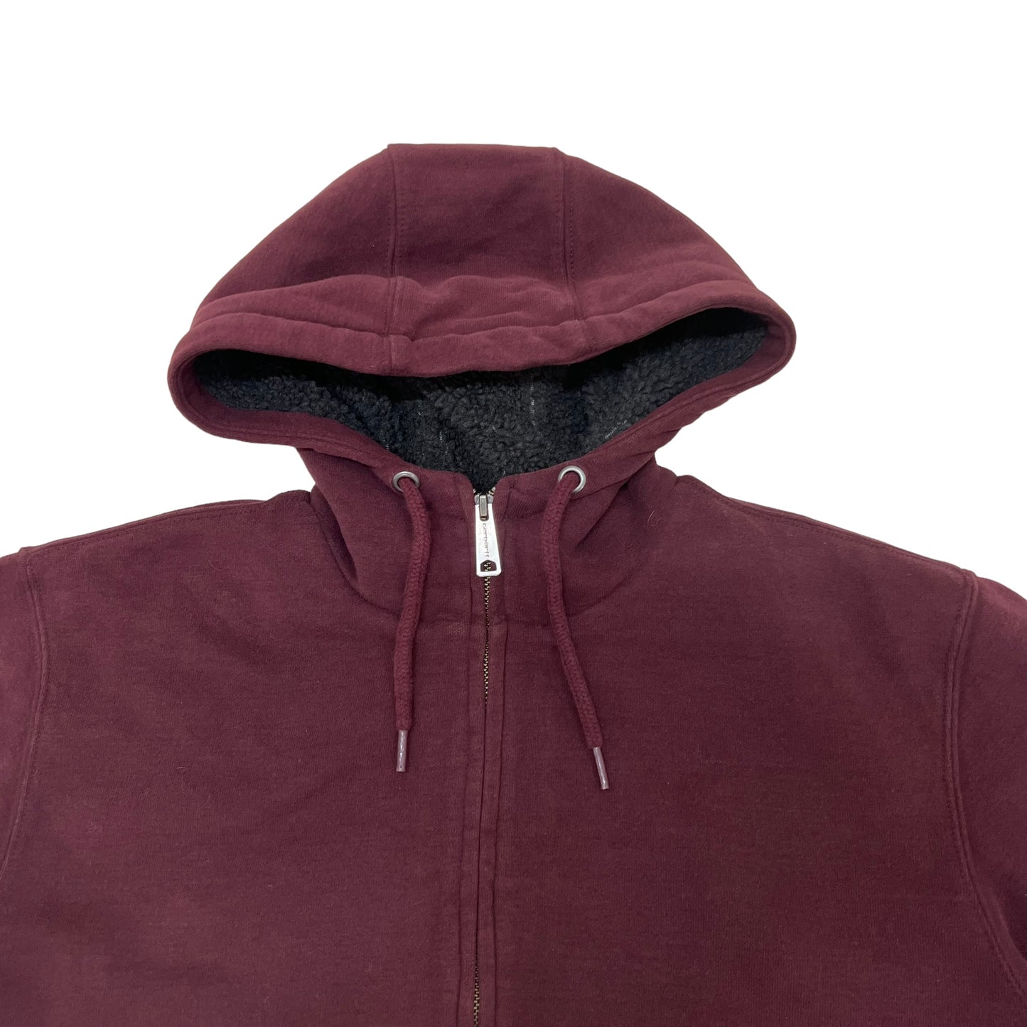 GM214 Carhartt カーハート 長袖 ジップアップ 裏ボア パーカー トップス 上着 羽織り ボルドー系 メンズ M