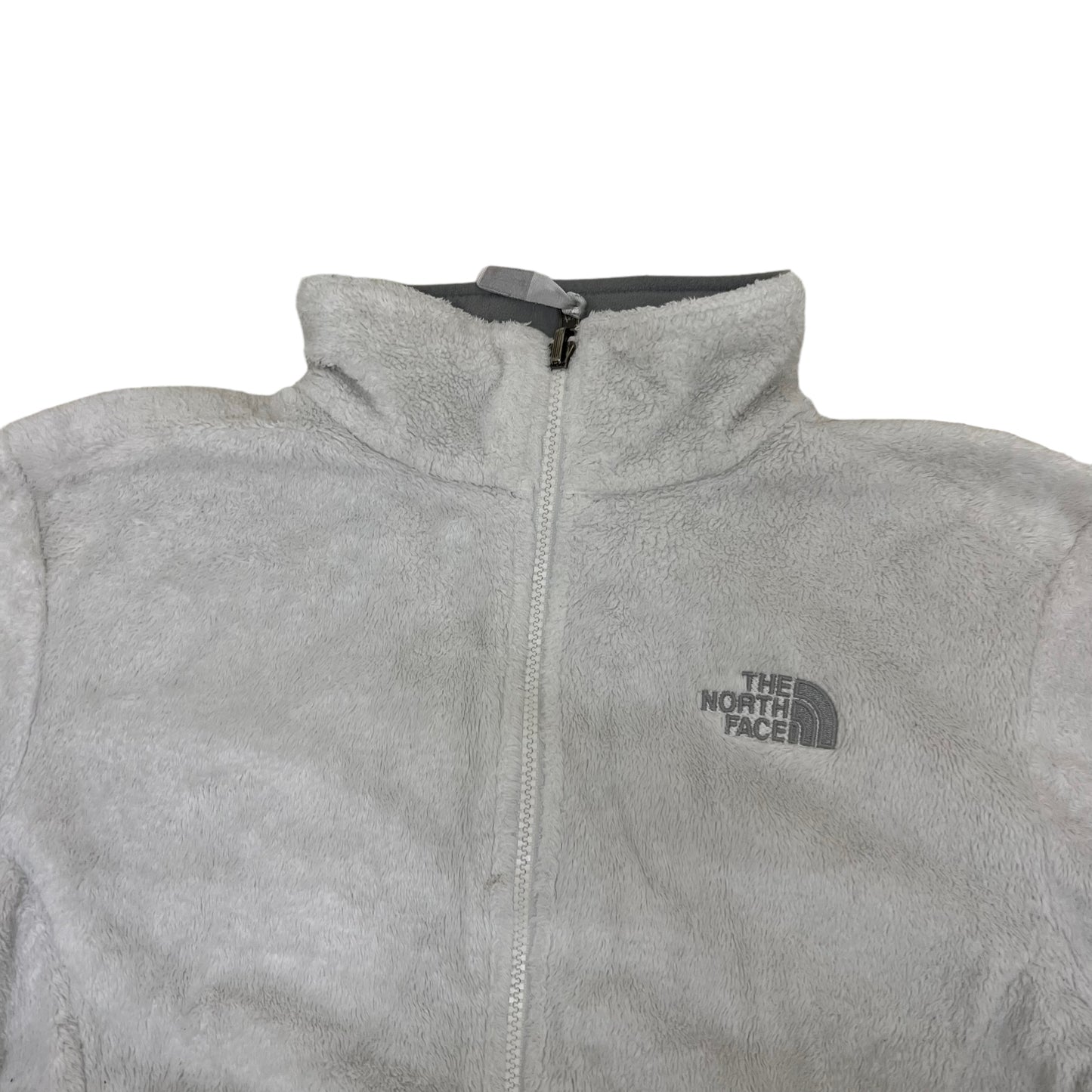 GM394 THE NORTH FACE ザノースフェイス 長袖 フリース ジップアップ ジャケット 上着 羽織り トップス ホワイト系 レディース L