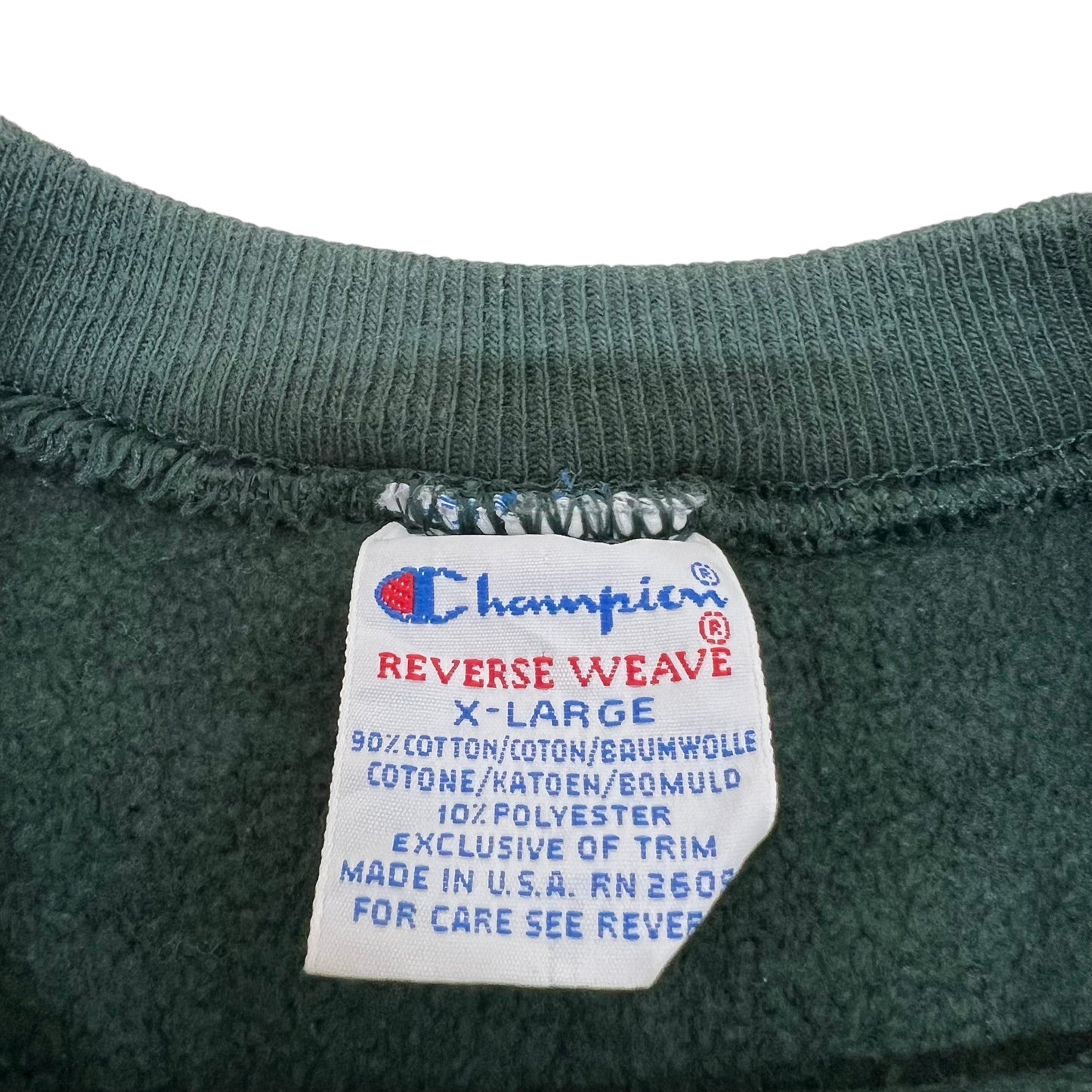 GM62 Champion チャンピオン リバースウィーブ ST. MARY'S RYKEN スウェット トレーナー グリーン メンズ XL