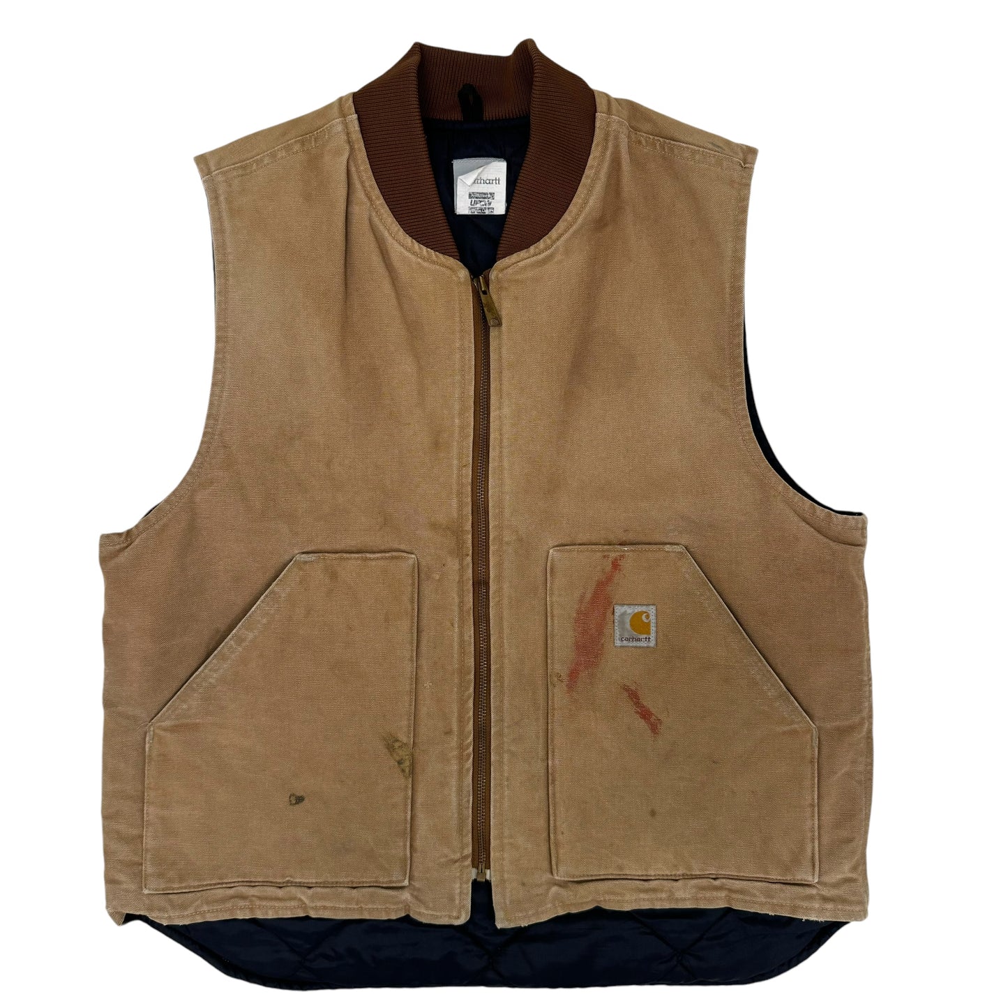 GC937 Carhartt カーハート ベスト ダックベスト ダック地 内側キルティング ベージュ メンズ