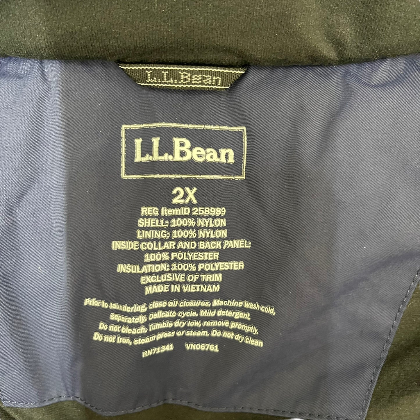 GC64 L.L.Bean エルエルビーン マウンテンジャケット ネイビー メンズ サイズ2X