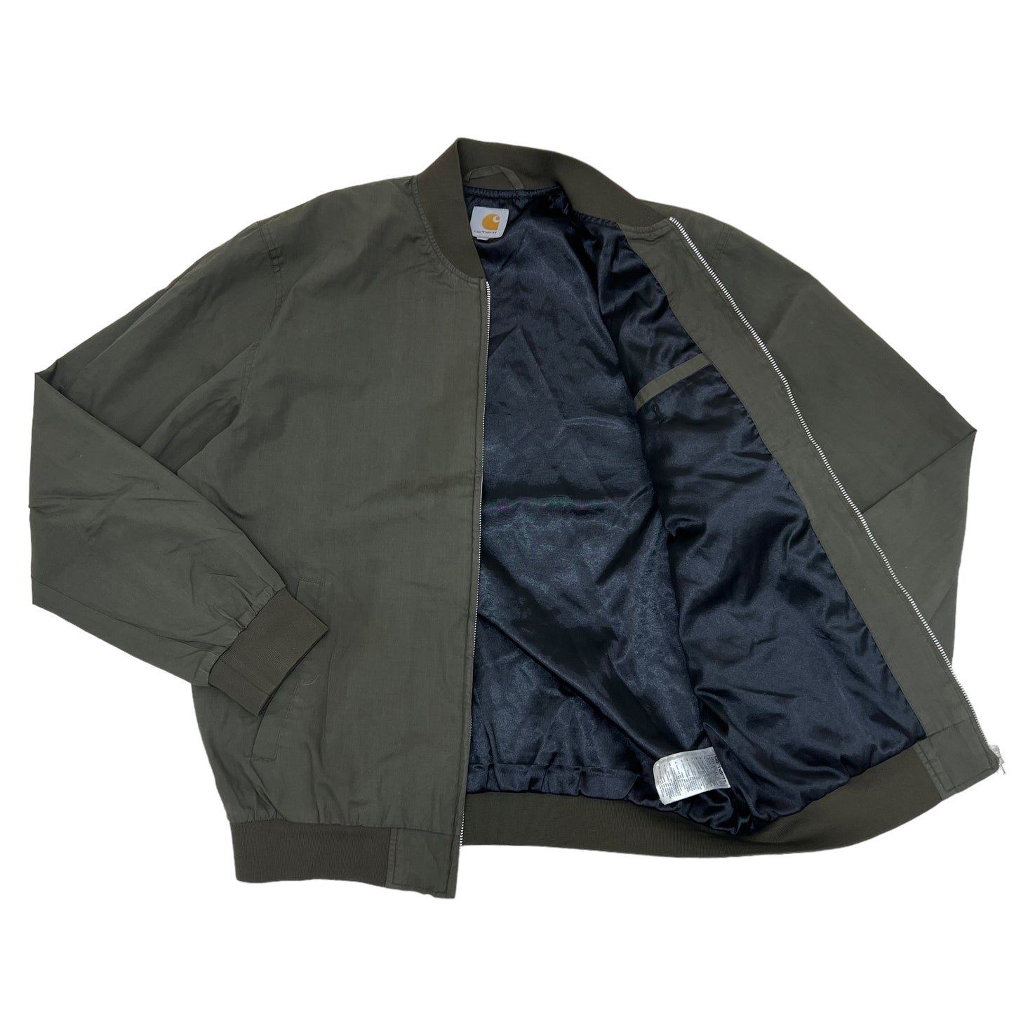 GM207 Carhartt カーハート 長袖 ジップアップ ジャケット 上着 羽織り トップス カーキ系 メンズ XL