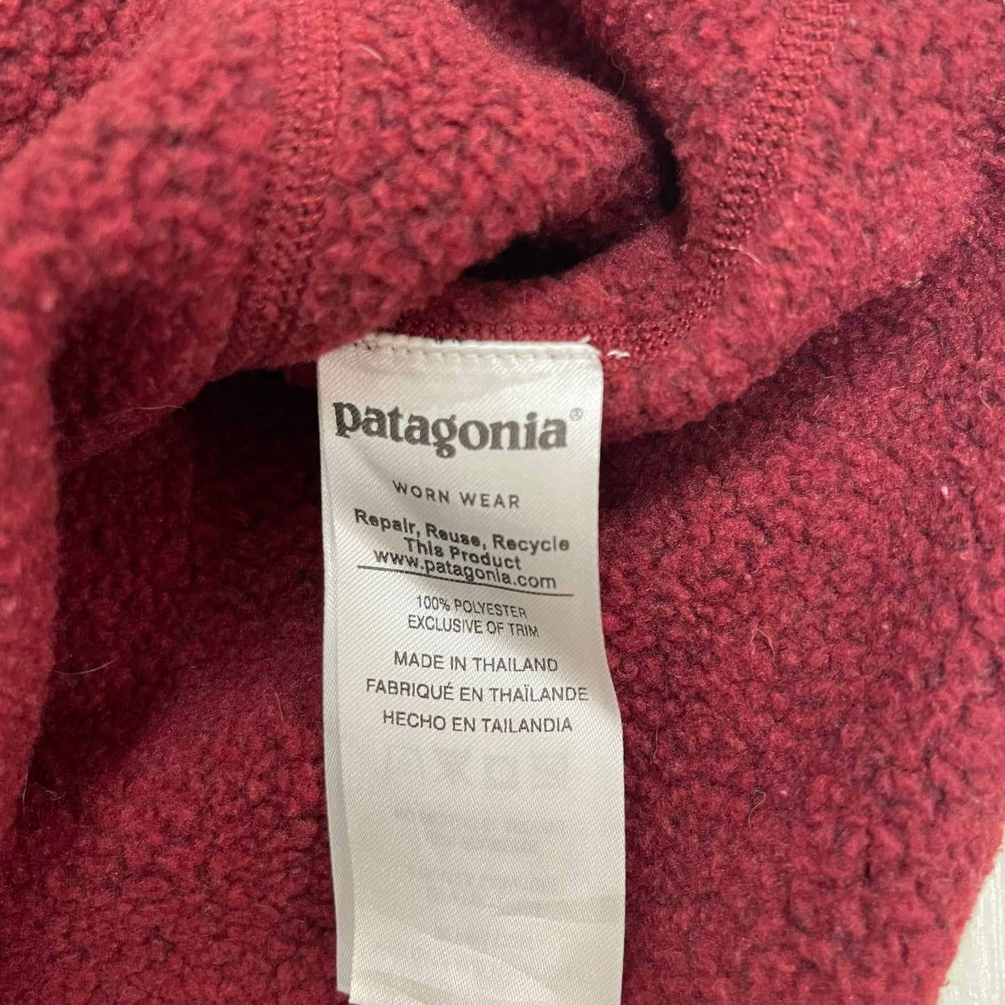 GC154 patagonia フリーストップス トップス ハーフジップアップ 赤茶系 メンズ サイズS