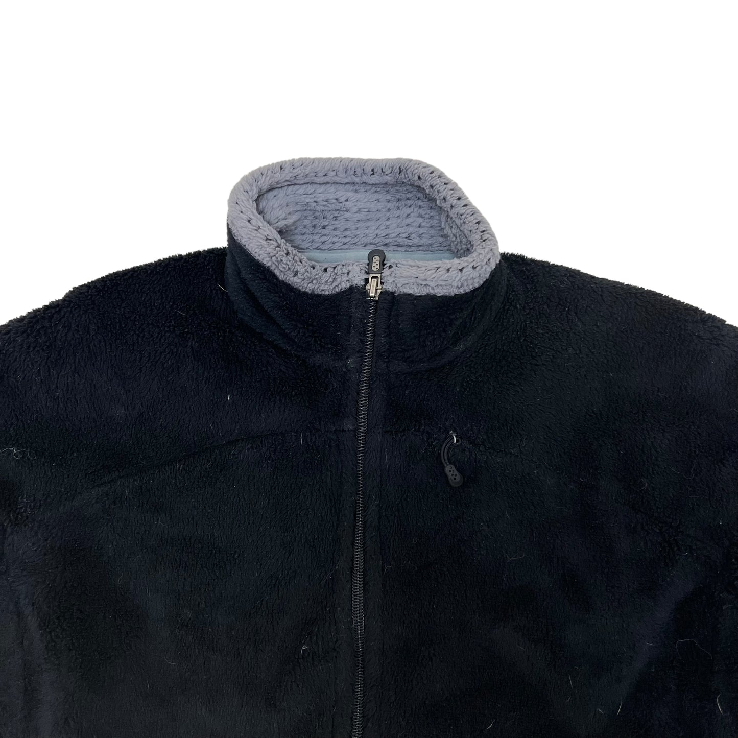 GM293 patagonia パタゴニア 長袖 ジップアップ フリース ジャケット 上着 羽織り トップス ブラック レディース L