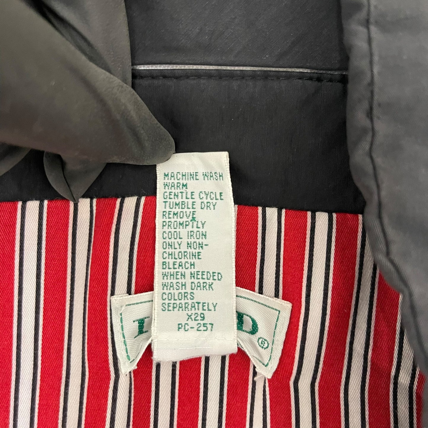 GC278 90's LACOSTE IZOD ナイロンジャケット ジャケット ジップアップ トップス ブラック レディース サイズS