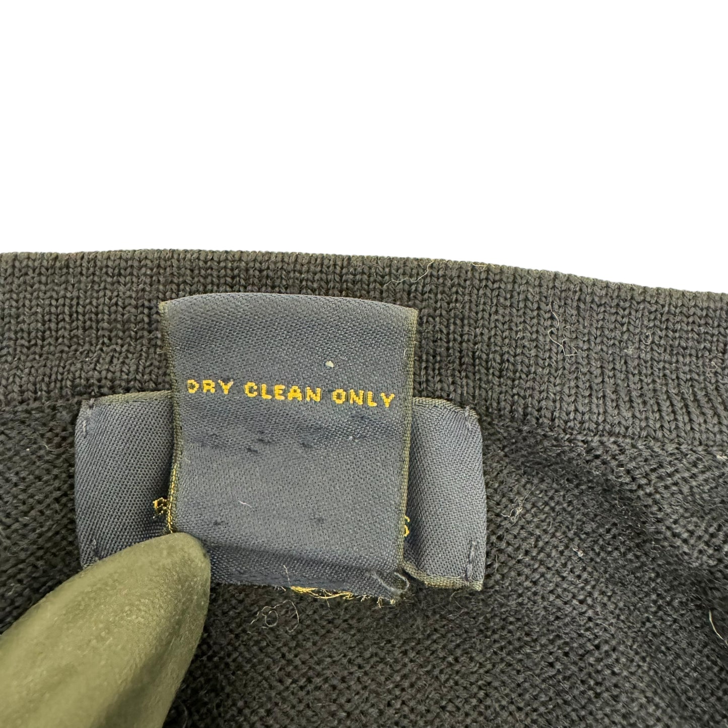 GC849 BROOKS BROTHERS ブルックスブラザーズ ニット セーター Vネック 長袖 トップス ネイビー系 メンズ サイズM