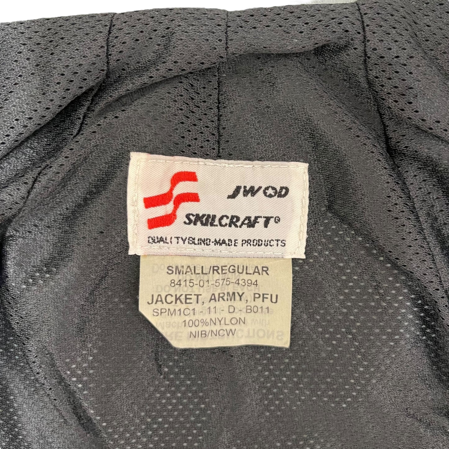 GC401 US.ARMY アメリカ軍 米軍 ナイロンジャケット ジャケット ジップアップジャケット グレー メンズ サイズS