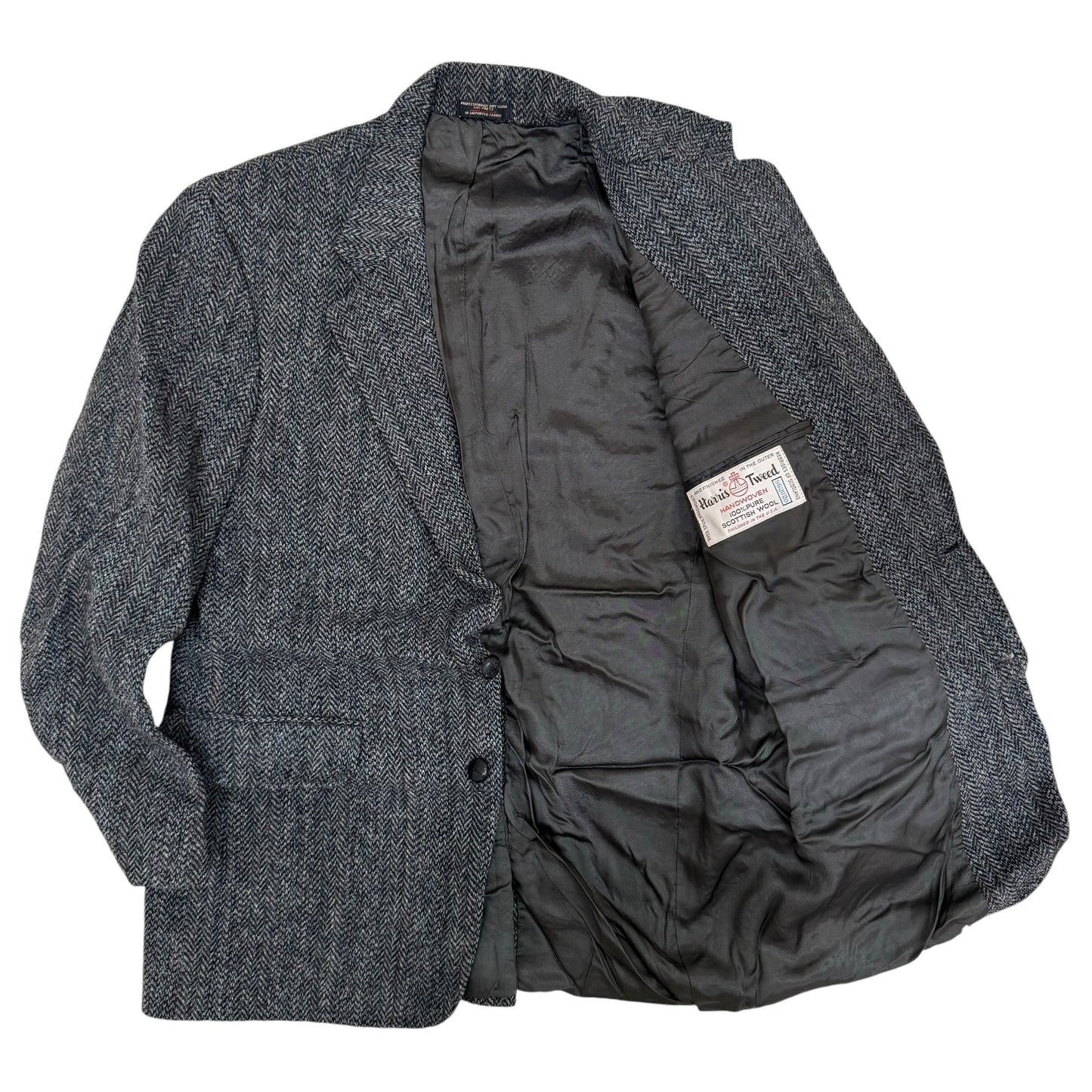 GC951 USA製 HARRIS TWEED ハリスツイード テーラードジャケット ウールジャケット ジャケット ウール100% 長袖 メンズ