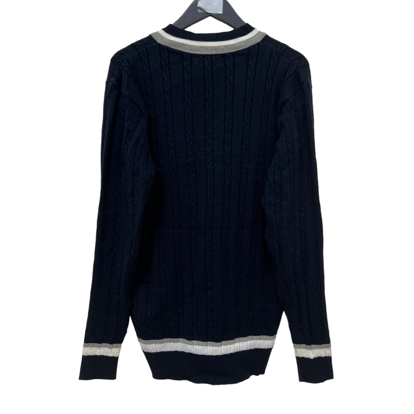 GM242 POLO RALPH LAUREN ポロラルフローレン 長袖 ニット トップス Vネック ネイビー メンズ XXL