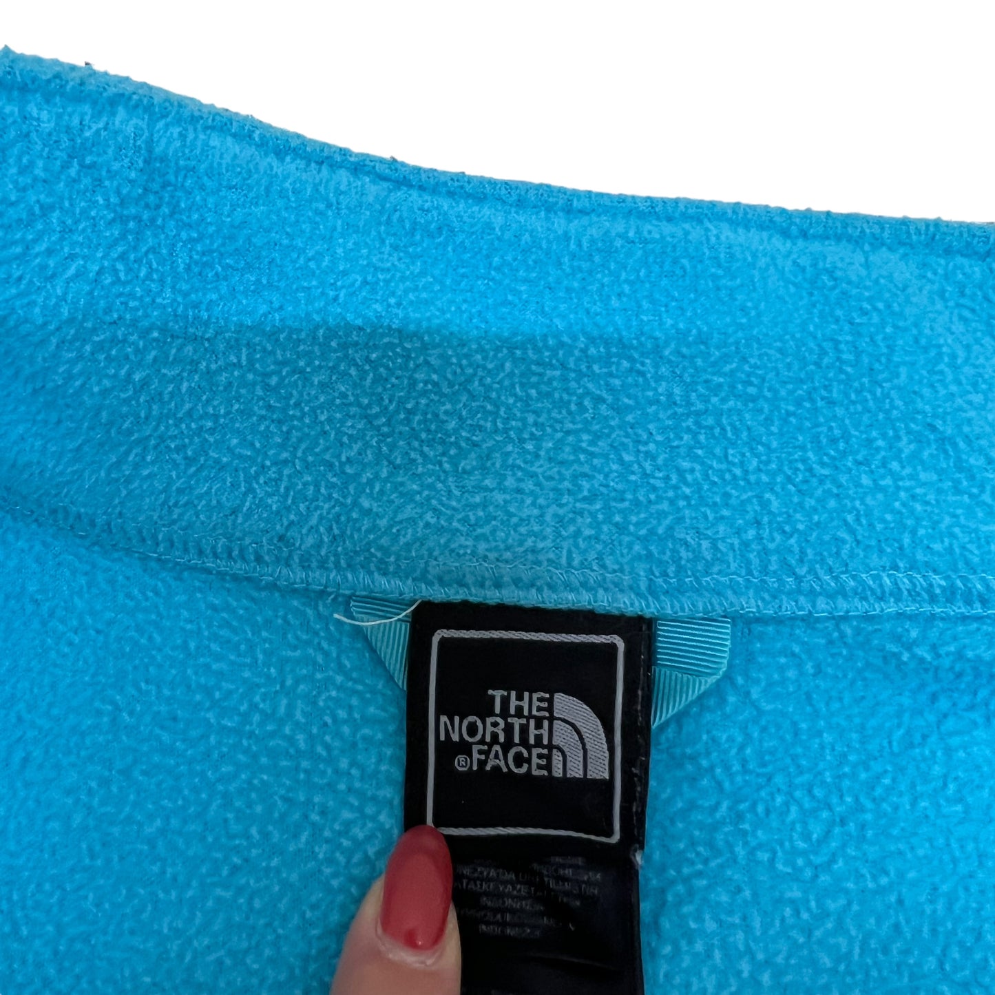 GM367 THE NORTH FACE ザノースフェイス 長袖 ジップアップ フリース ジャケット 上着 羽織り トップス 水色 キッズ 子供服 XL