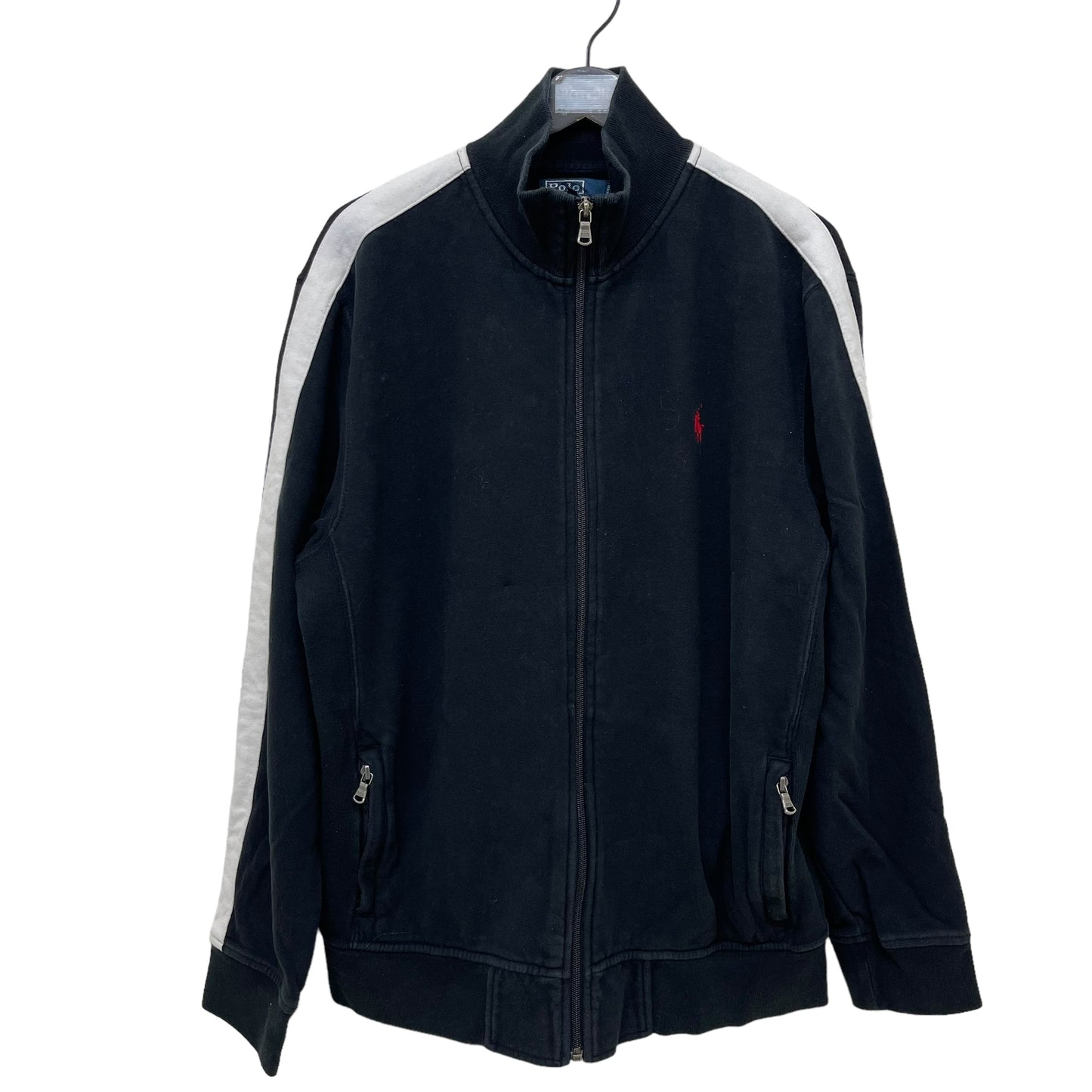 GC438 Polo by RALPH LAUREN スウェットトップス ジップアップトップス トップス ジャージ ブラック メンズ サイズL