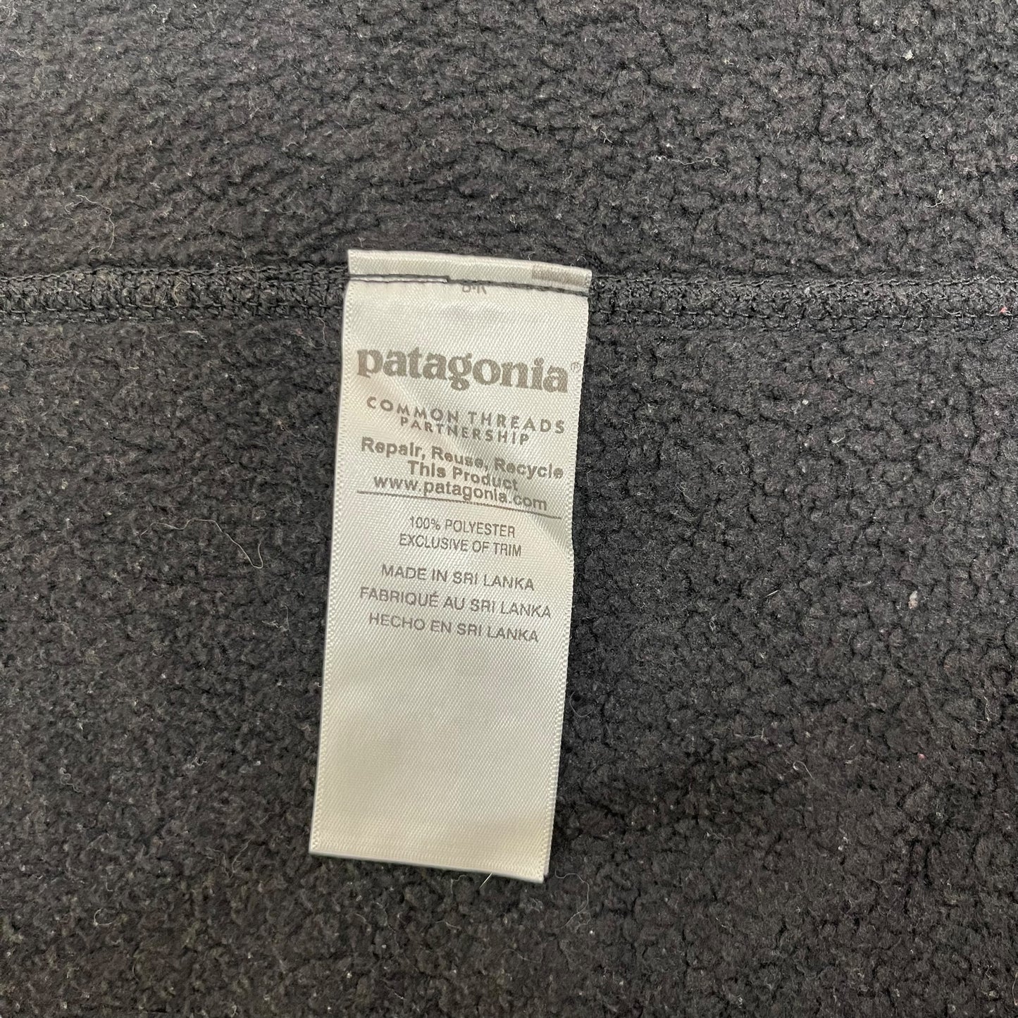 GC345 patagonia フリースベスト ベスト ジップアップ ブラック レディース サイズL