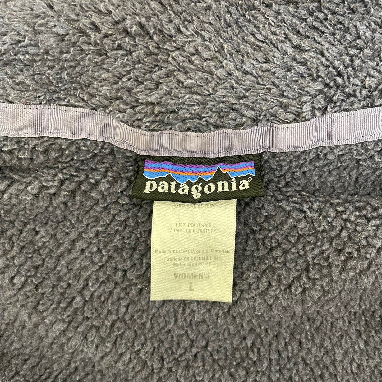 GC106 patagonia フリーストップス ジップアップ グレー系 ネイビー系 レディース サイズL